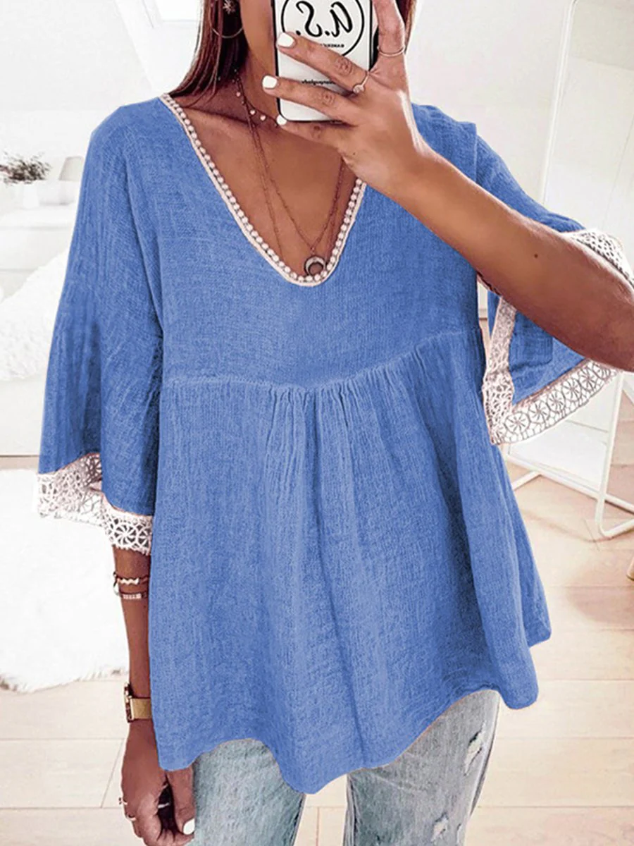 Halter Neck Daisy Print Loose Denim Camisole