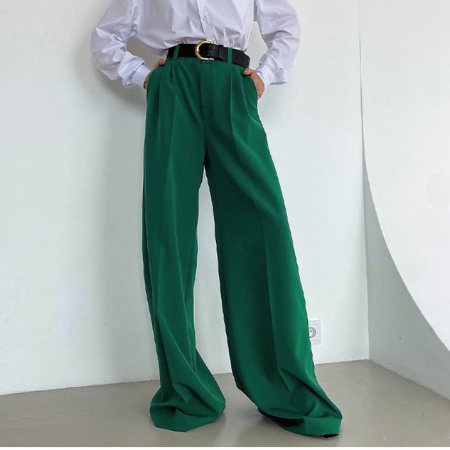 Loose Casual Plain Pants