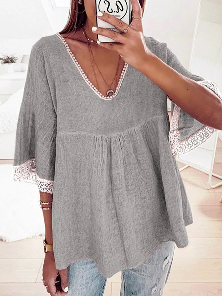 Halter Neck Daisy Print Loose Denim Camisole