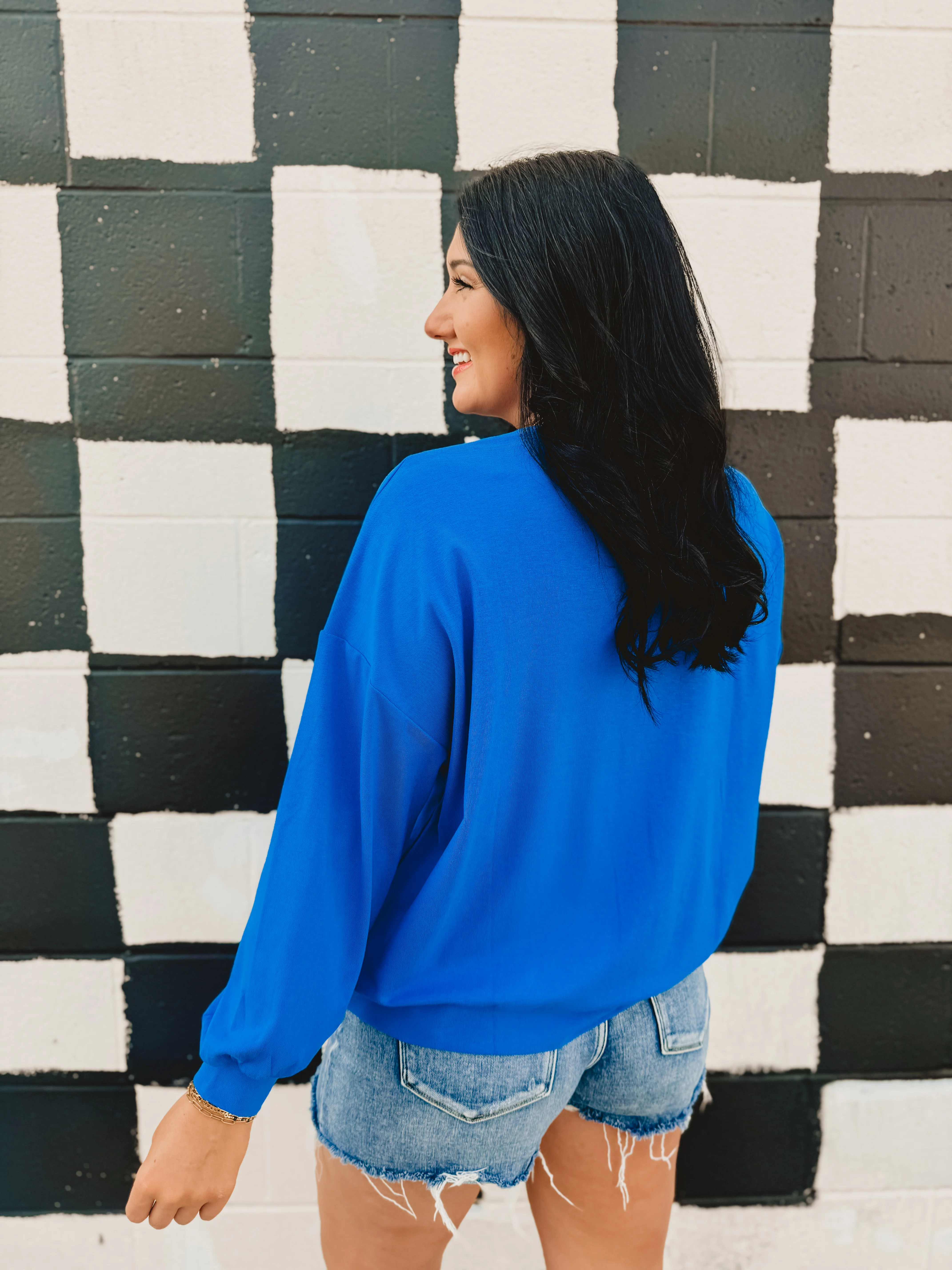 Long Sleeve Top - Blue