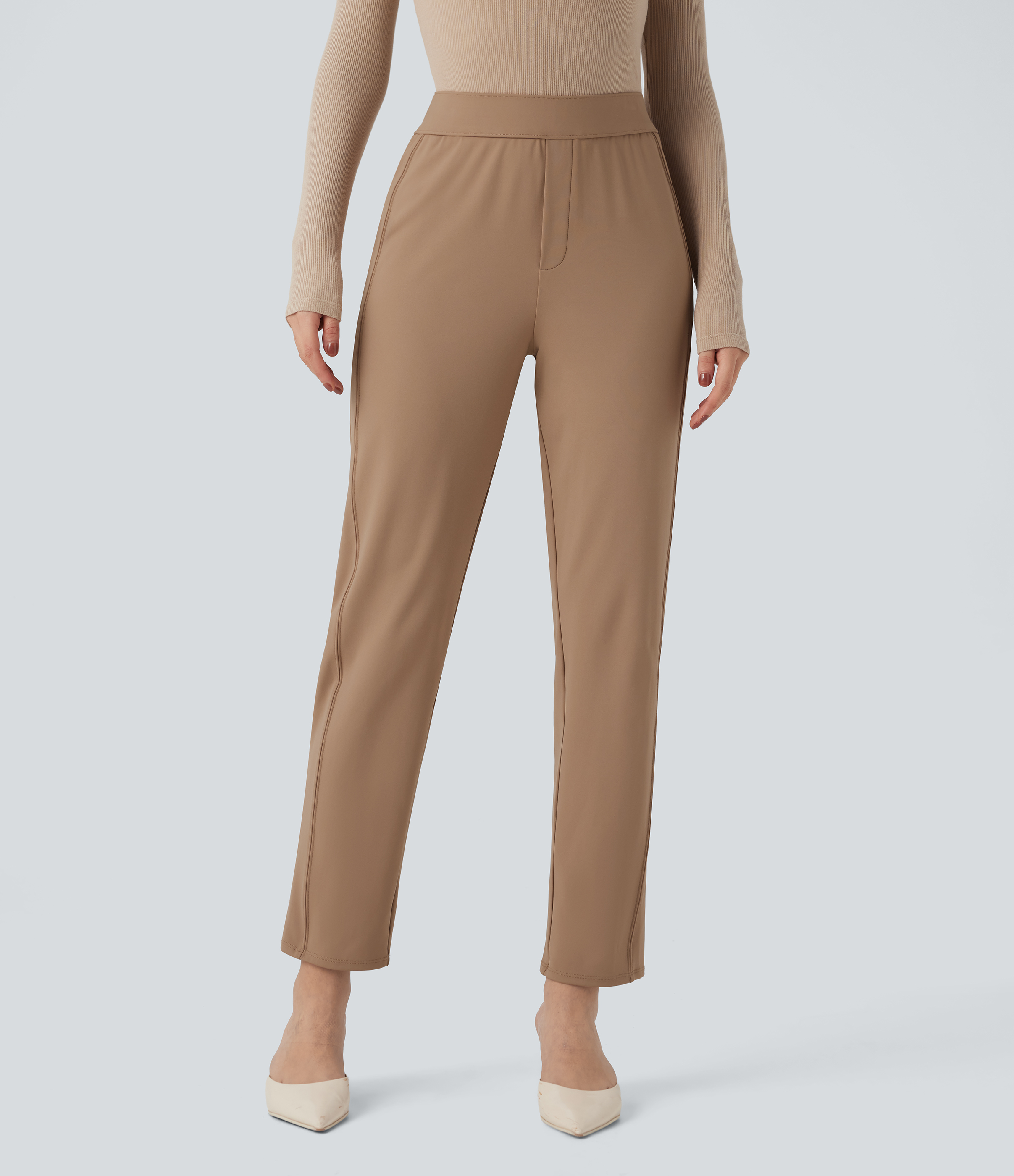 High Waisted Tapered Work Pants