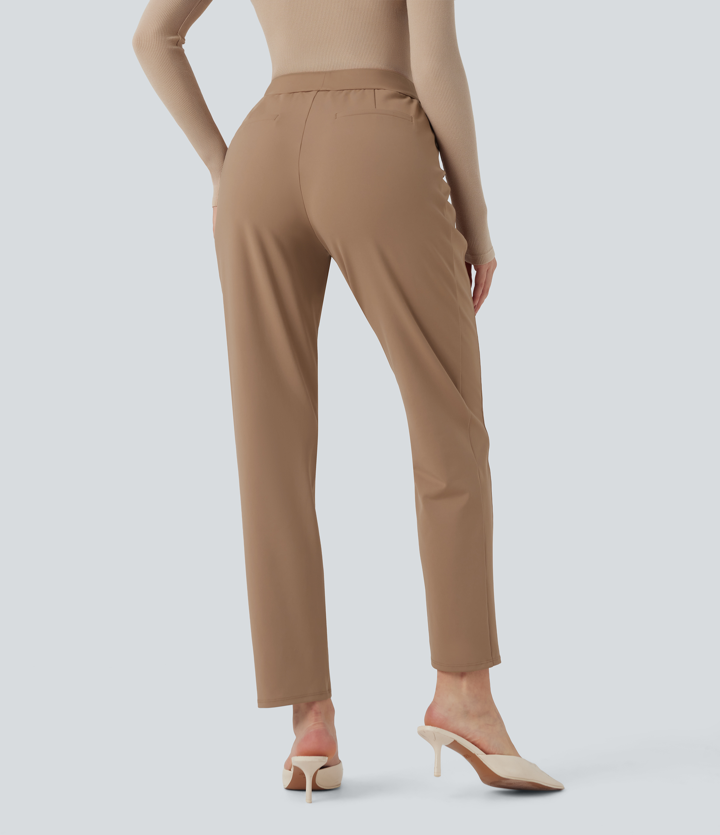High Waisted Tapered Work Pants
