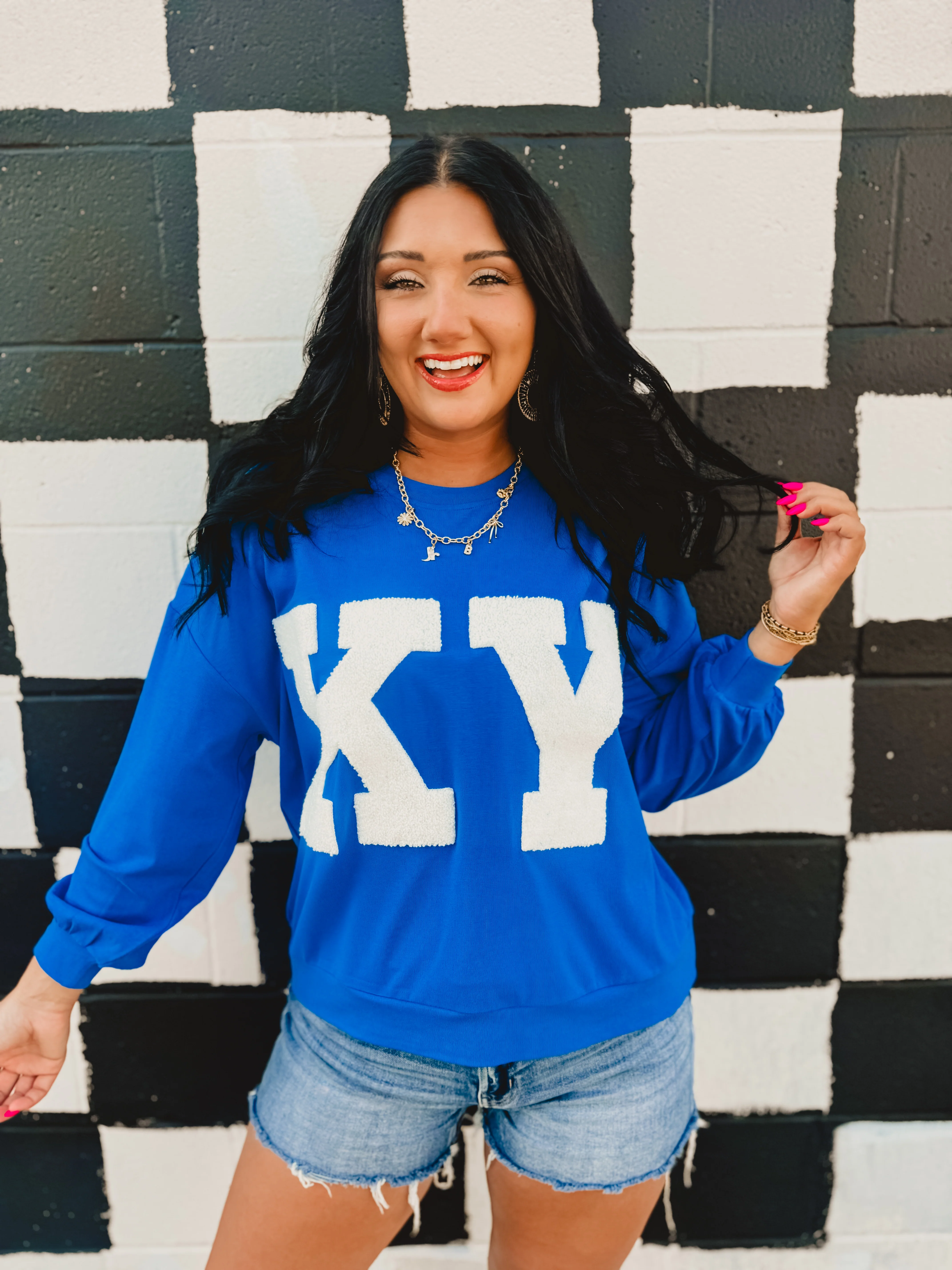 Long Sleeve Top - Blue