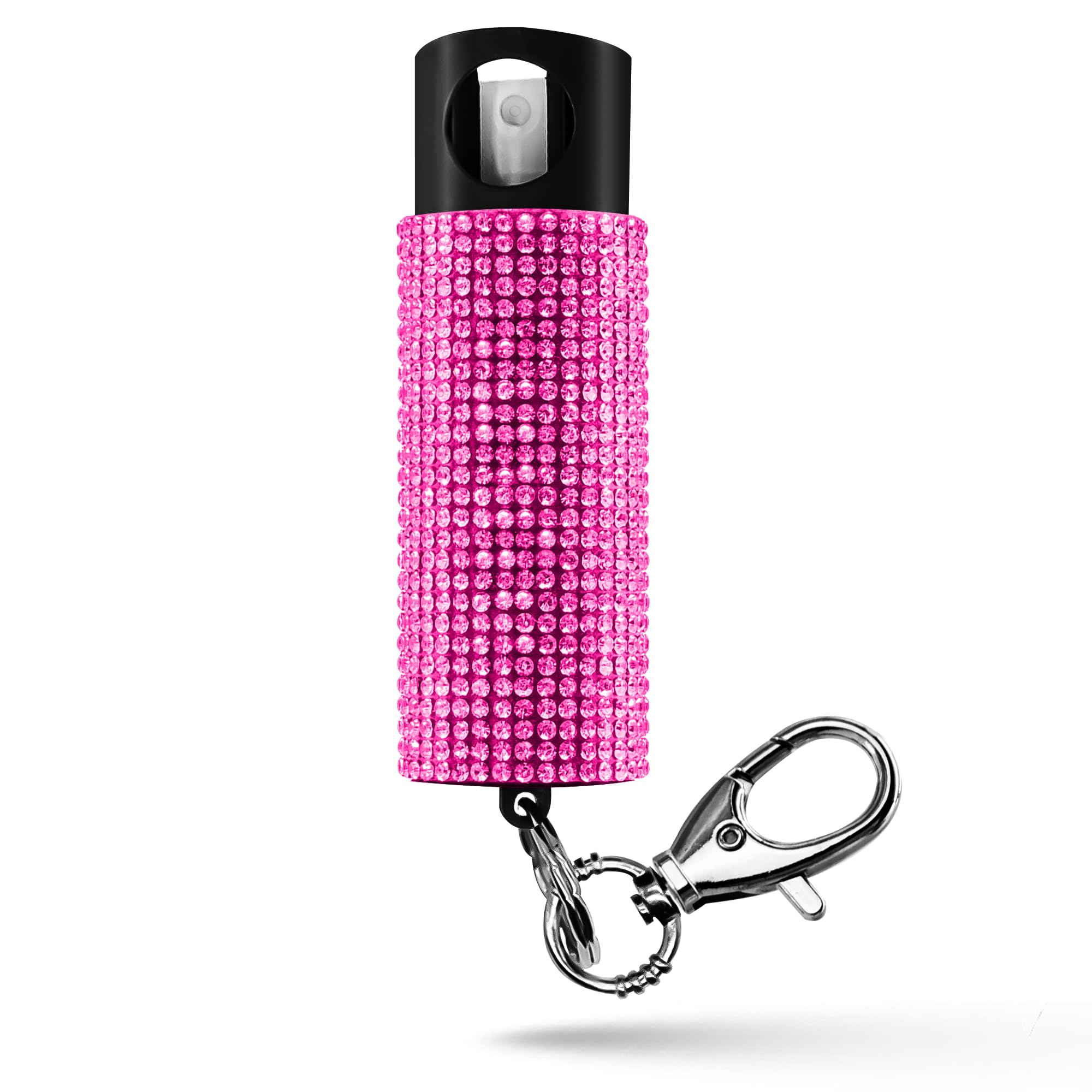 Pepper Spray Keychain, Self Defense Spray with Safety Twist Top, Mini and Easy Carry, Lightweight and Fashionable, Maximum Police Strength OC Spray, 16 Feet Range, 0.5 fl oz