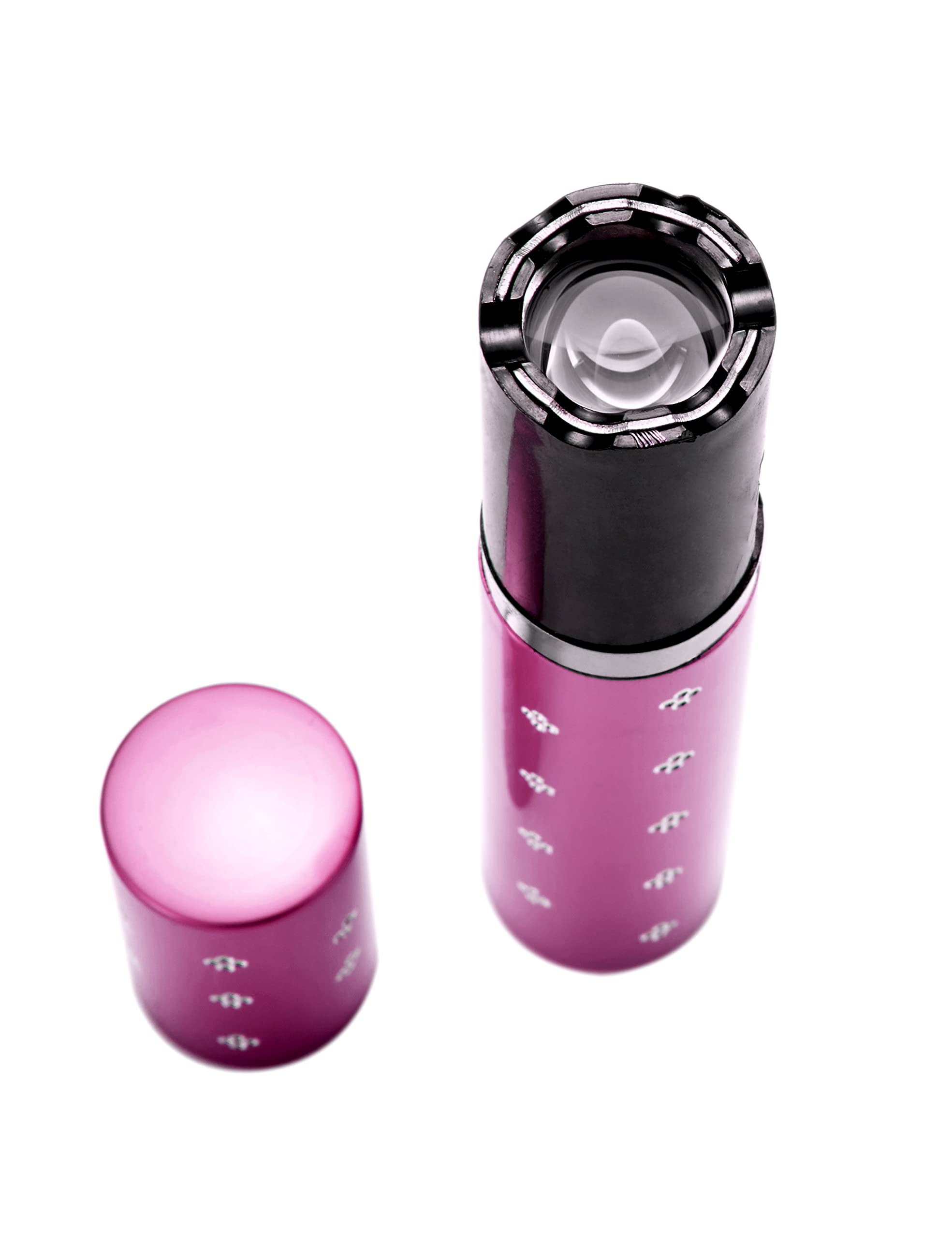 Lipstick Stun Gun for Women's Self Defense, with Flashlight & Safety Disable Pin, Wall Charger Included