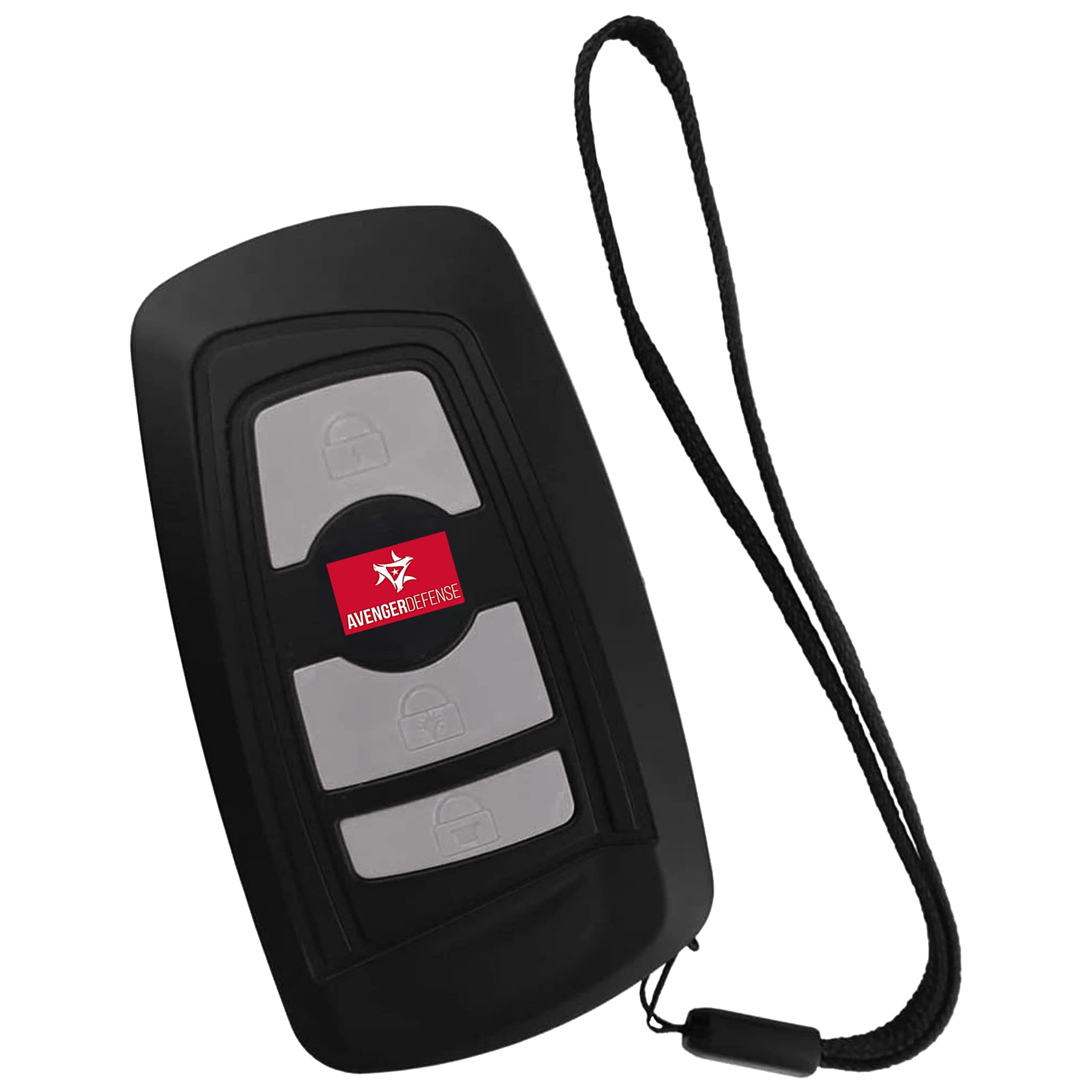 3 in 1 Stun Gun Car Keychain: Multi-Functional Self-Defense Tool Integrated with Flashlight & Siren