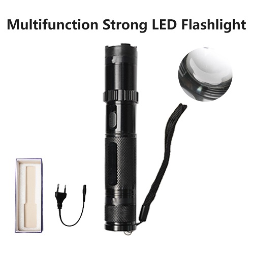 VIPMOK 910A Stun Gun + LED Flaslight 4 in 1 Black