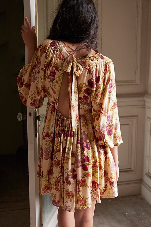Yellow floral dress