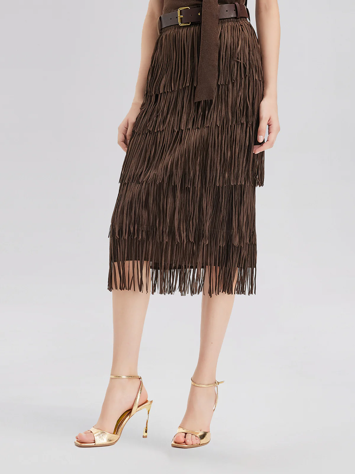 Western Knight Fringe Skirt