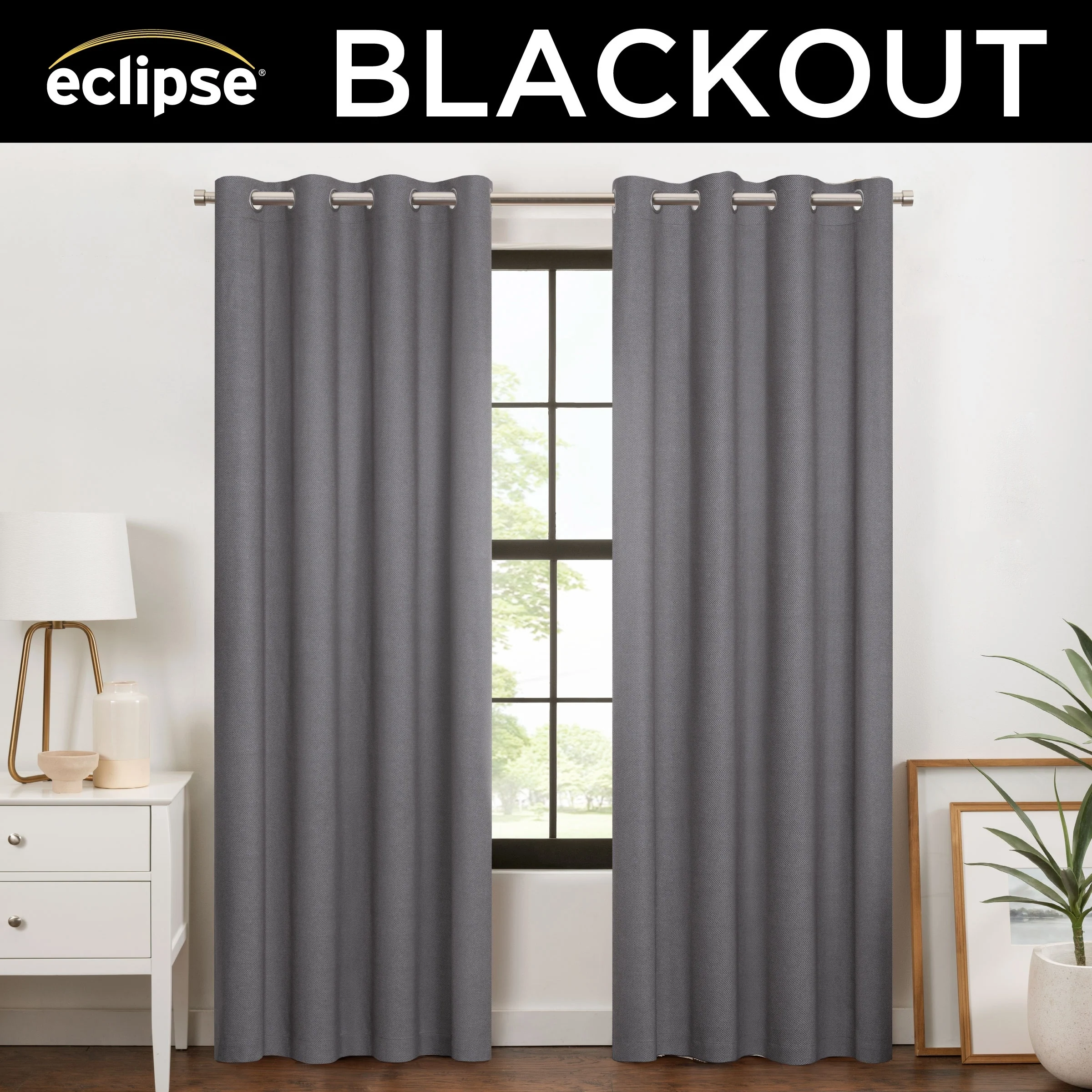 Blackout Curtains, Solid Grommet Curtains