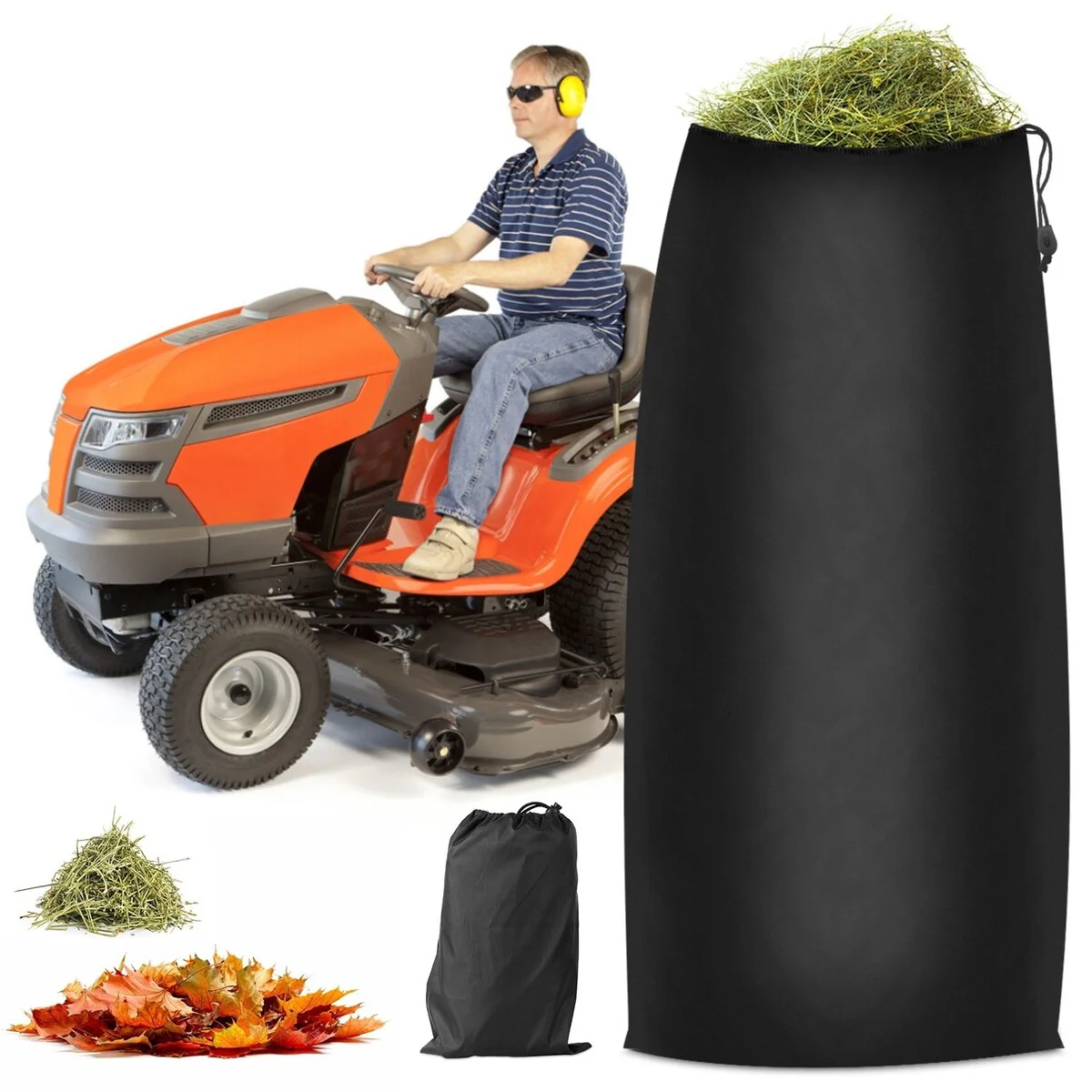 Lawn Tractor Leaf Bag 54 Cubic Feet Garden Waste Collection Bag