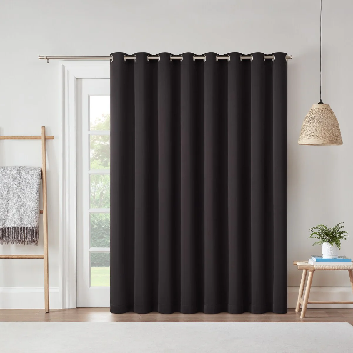 Blackout Curtains,  Grommet Extra Wide Curtains, Sliding Door Curtains 84 in x 100 in