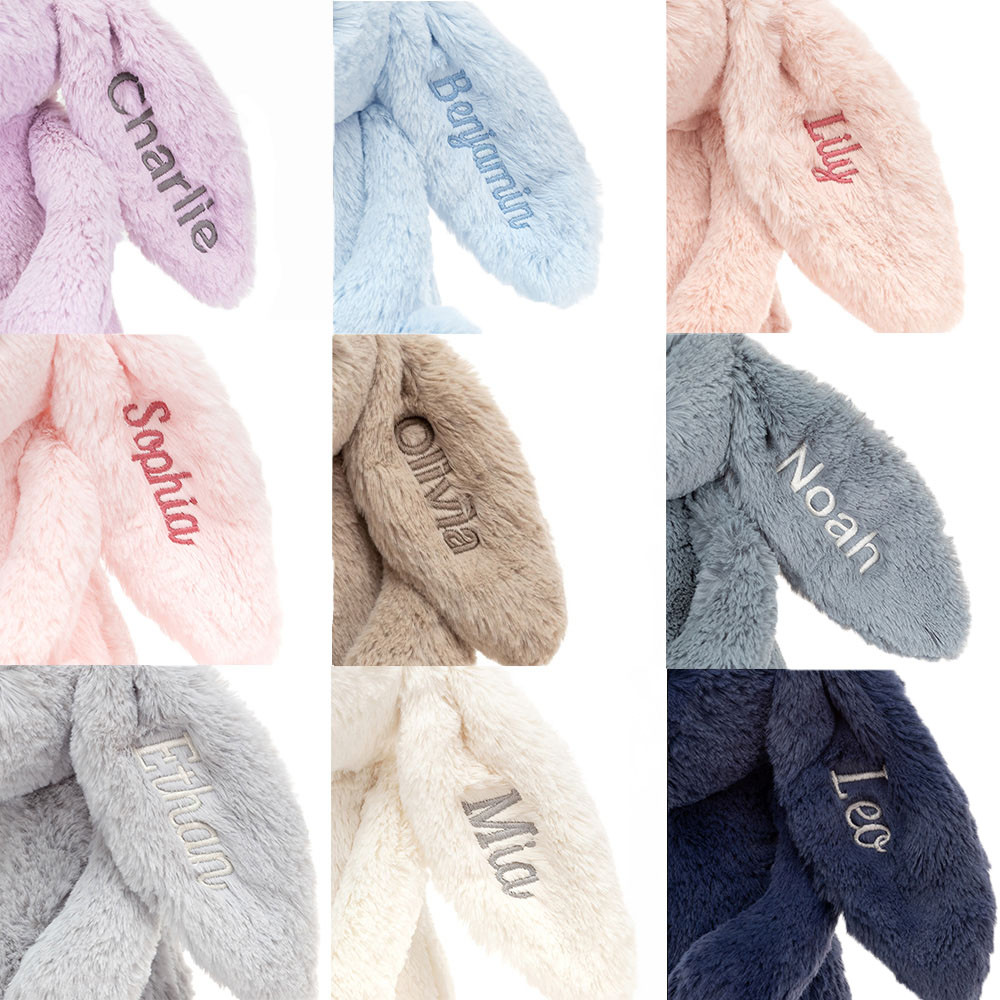 Personalised Bashful Beige Bunny Medium