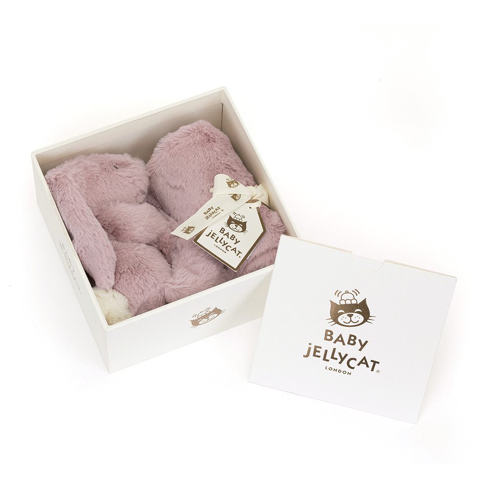 Personalised Bashful Luxe Bunny Rosa Soother
