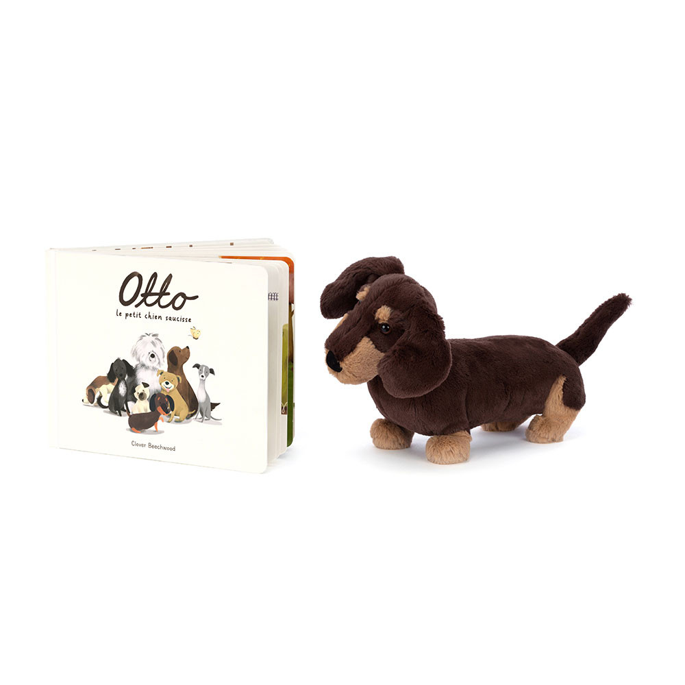 Otto Le Petit Chien Saucisse Livre and Otto Sausage Dog Medium