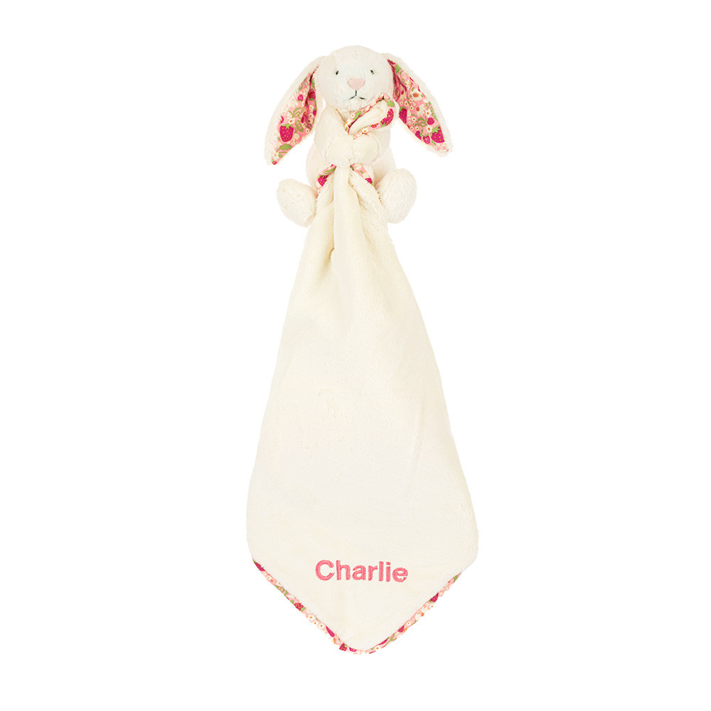 Personalised Blossom Cream Bunny 'Berry' Soother