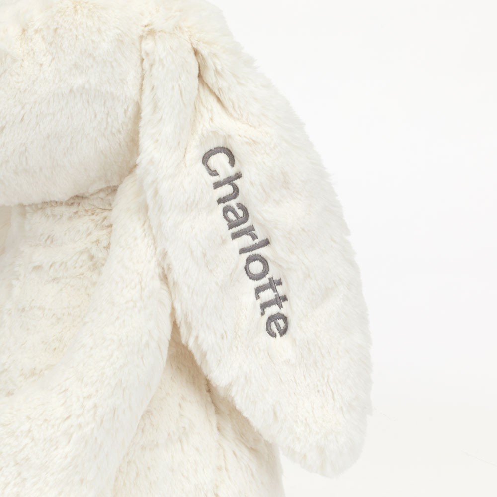 Personalised Bashful Cream Bunny Huge