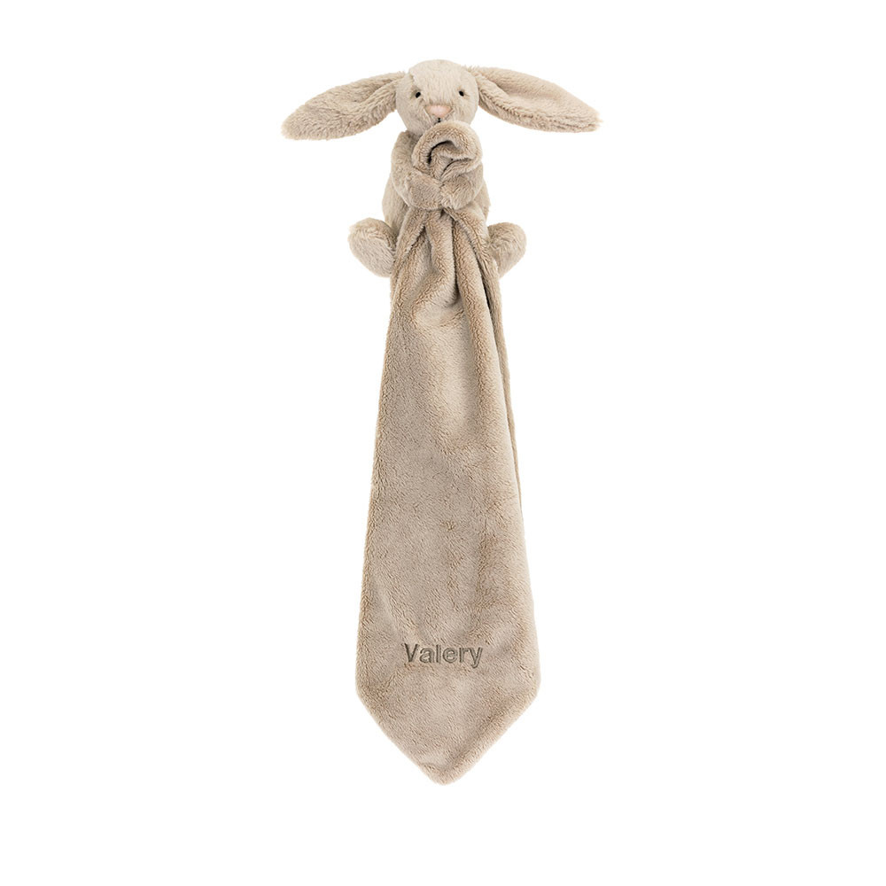Personalised Bashful Beige Bunny Soother