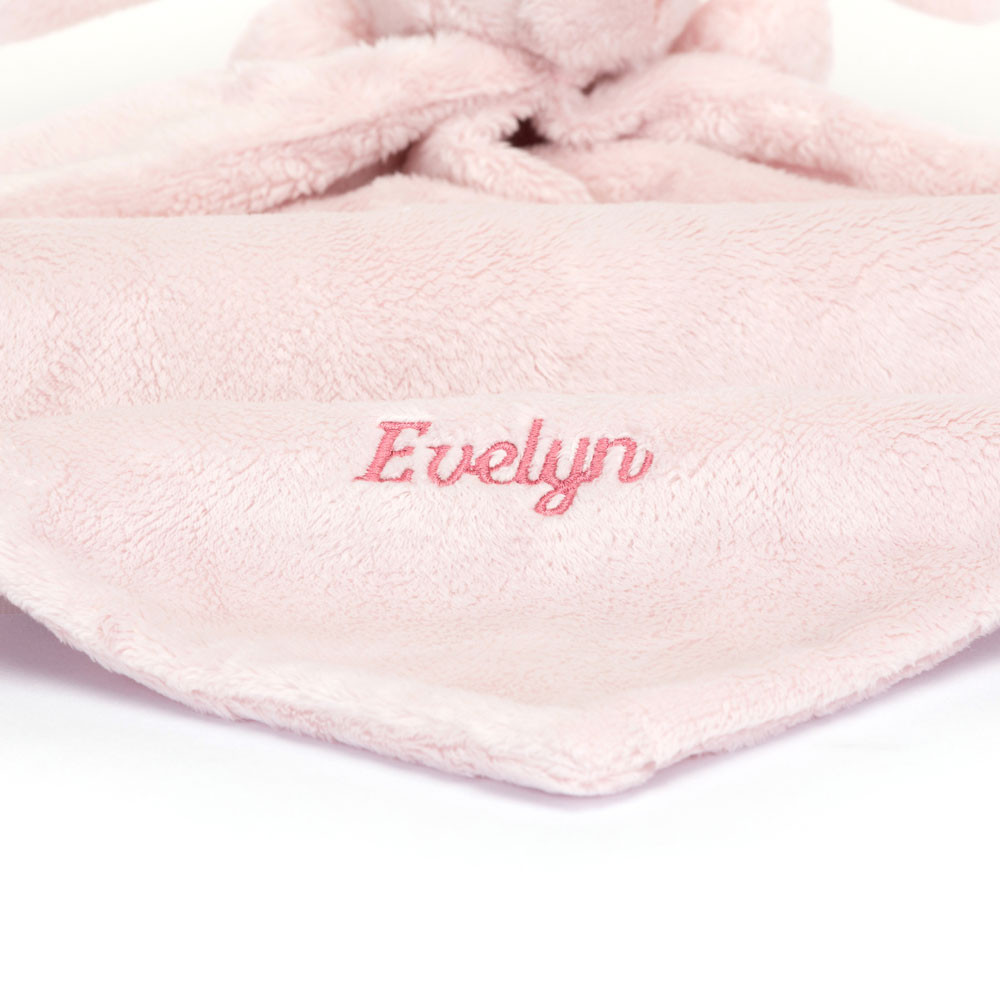 Personalised Bashful Pink Bunny Soother