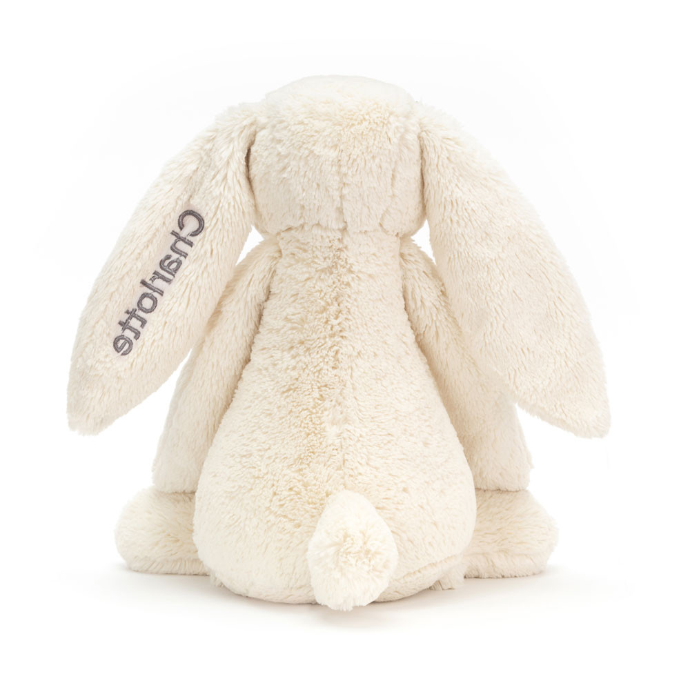 Personalised Bashful Cream Bunny Huge