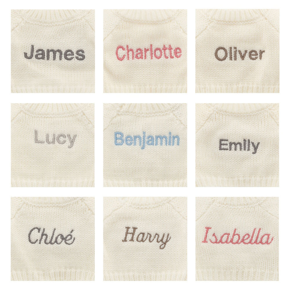 Bashful Toffee Puppy with Personalised Cream Jumper