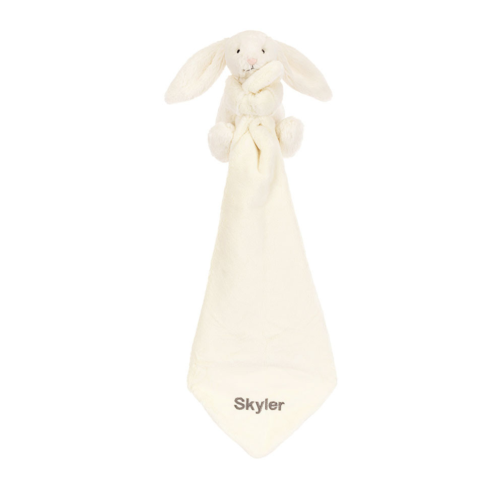 Personalised Bashful Cream Bunny Soother
