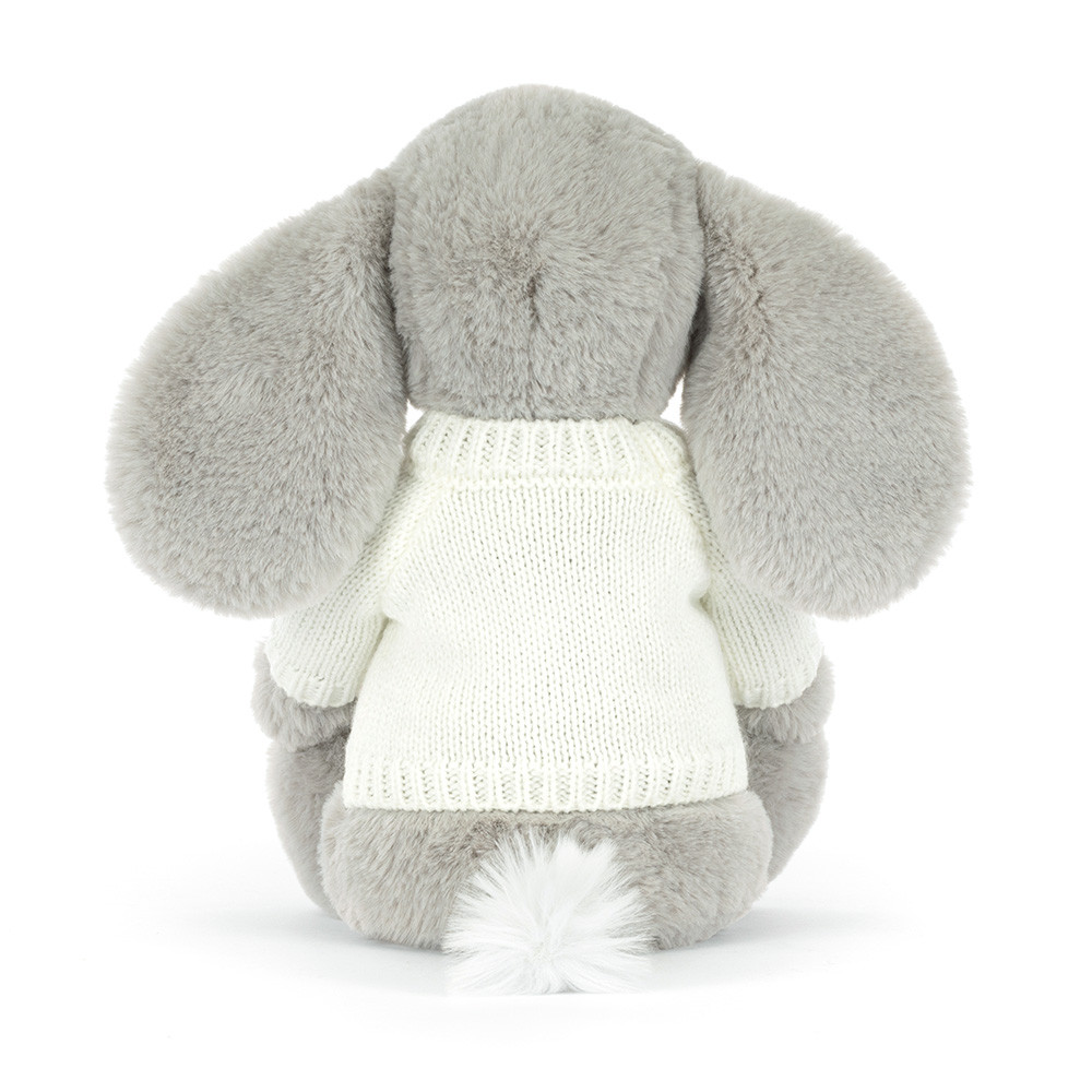 Bashful Luxe Elephant Thuddeus with Personalised Cream Jumper