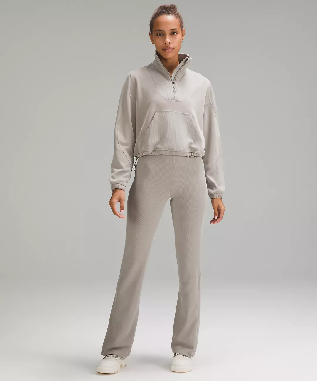 Brushed Softstreme Ribbed Half Zip