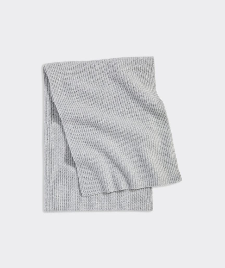 Cashmere Ribbed Scarf