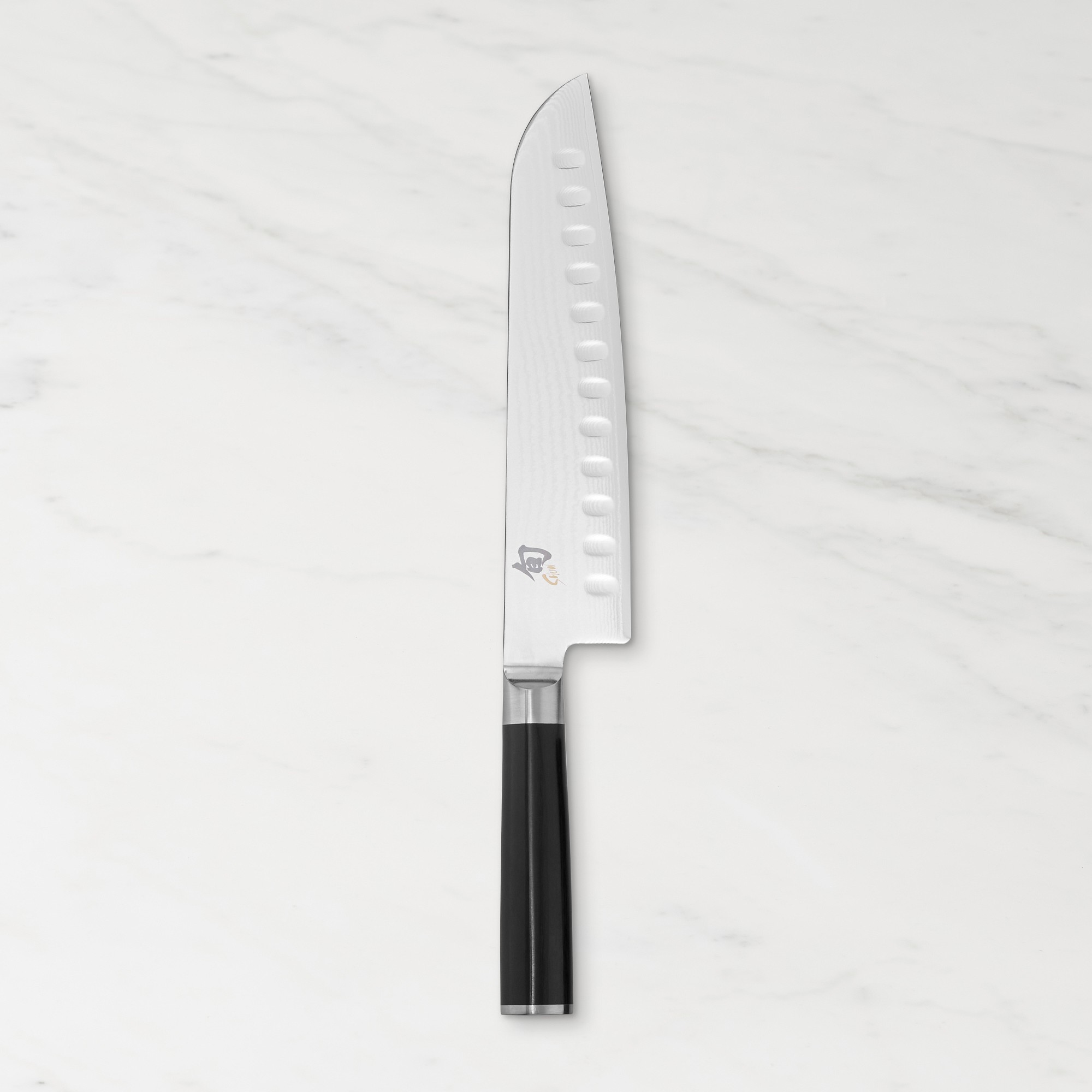 Shun Classic Hollow-Ground Santoku Knife, 8 1/2