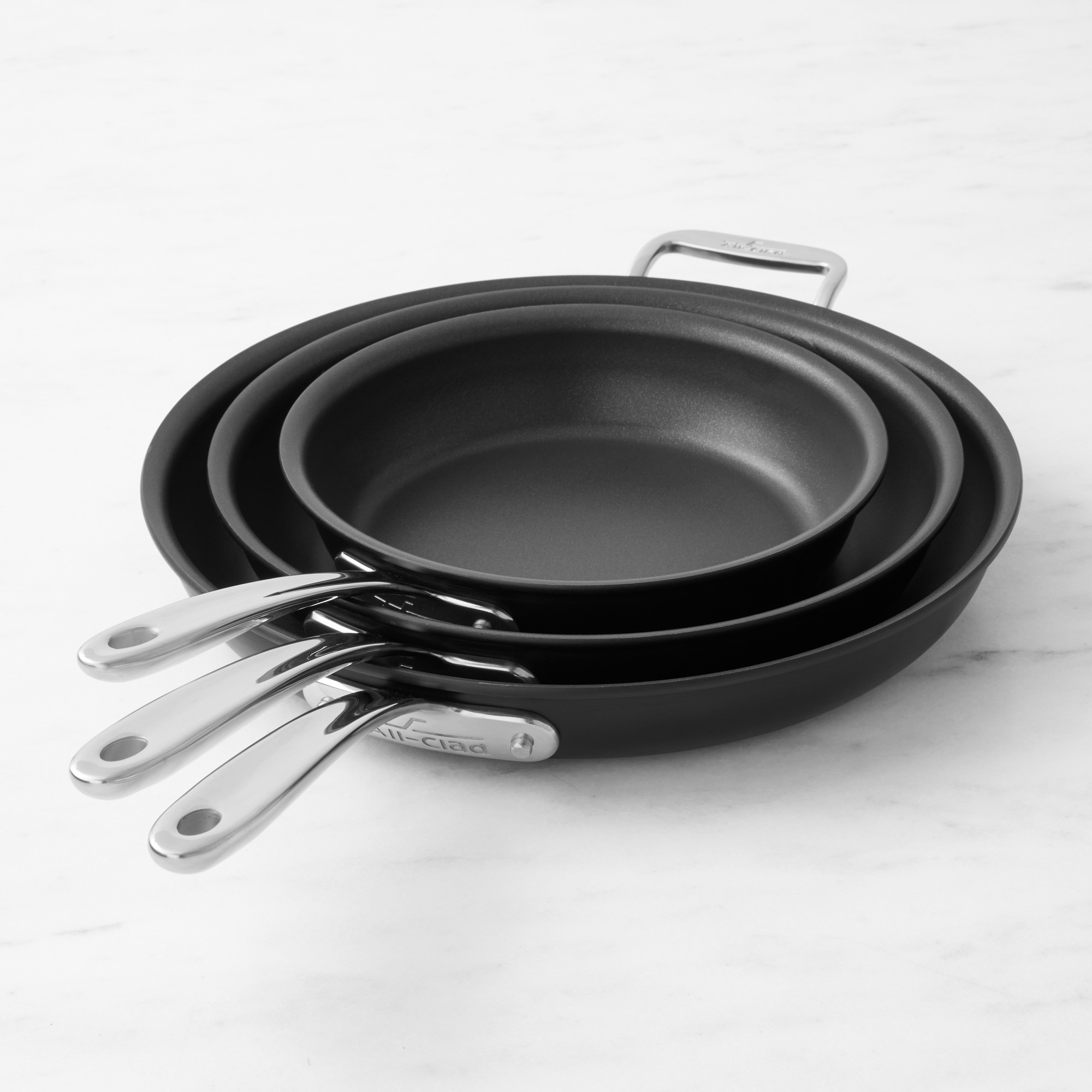 All-Clad NS™ Pro Nonstick 3-Piece Fry Pan Set