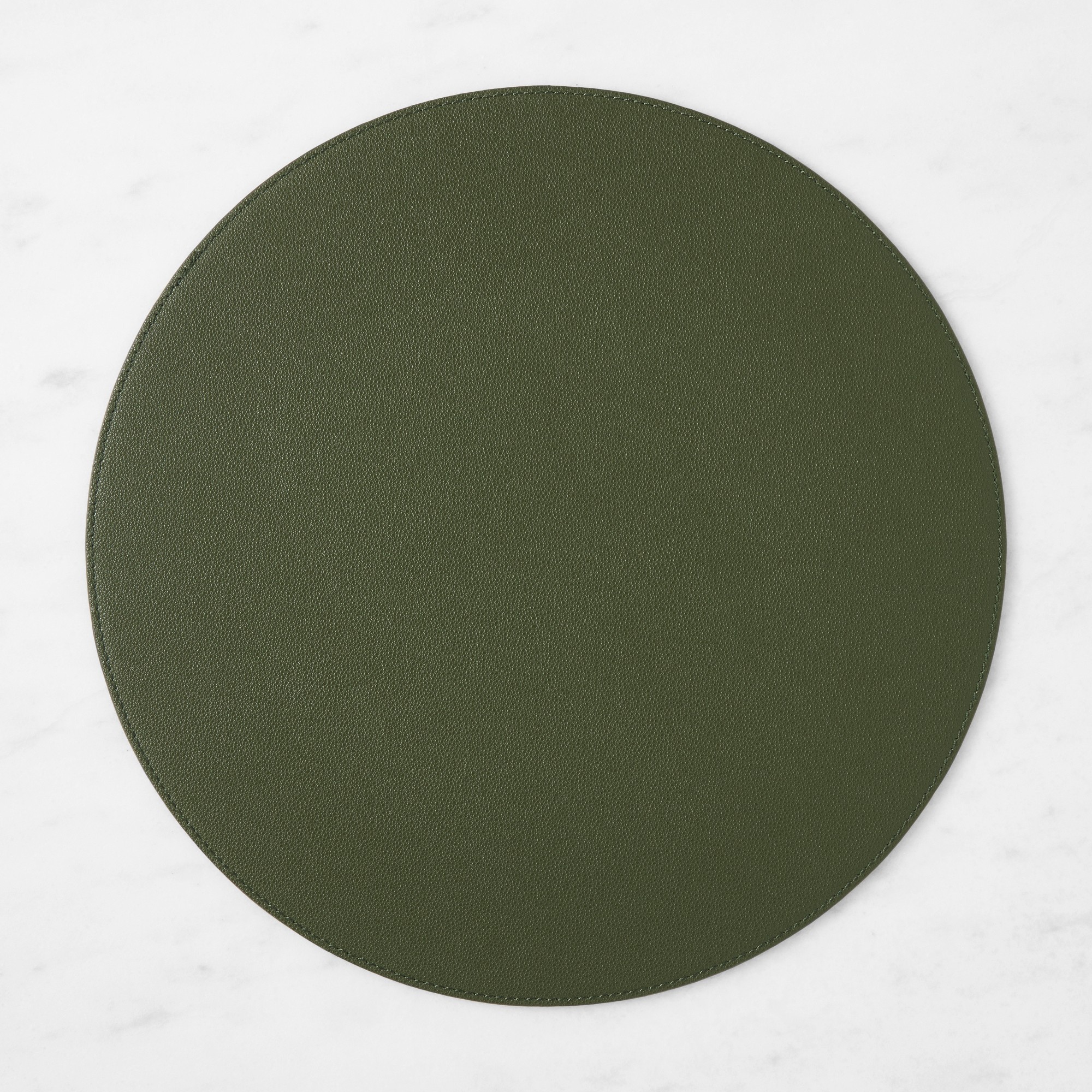 Faux Shagreen Round Placemat