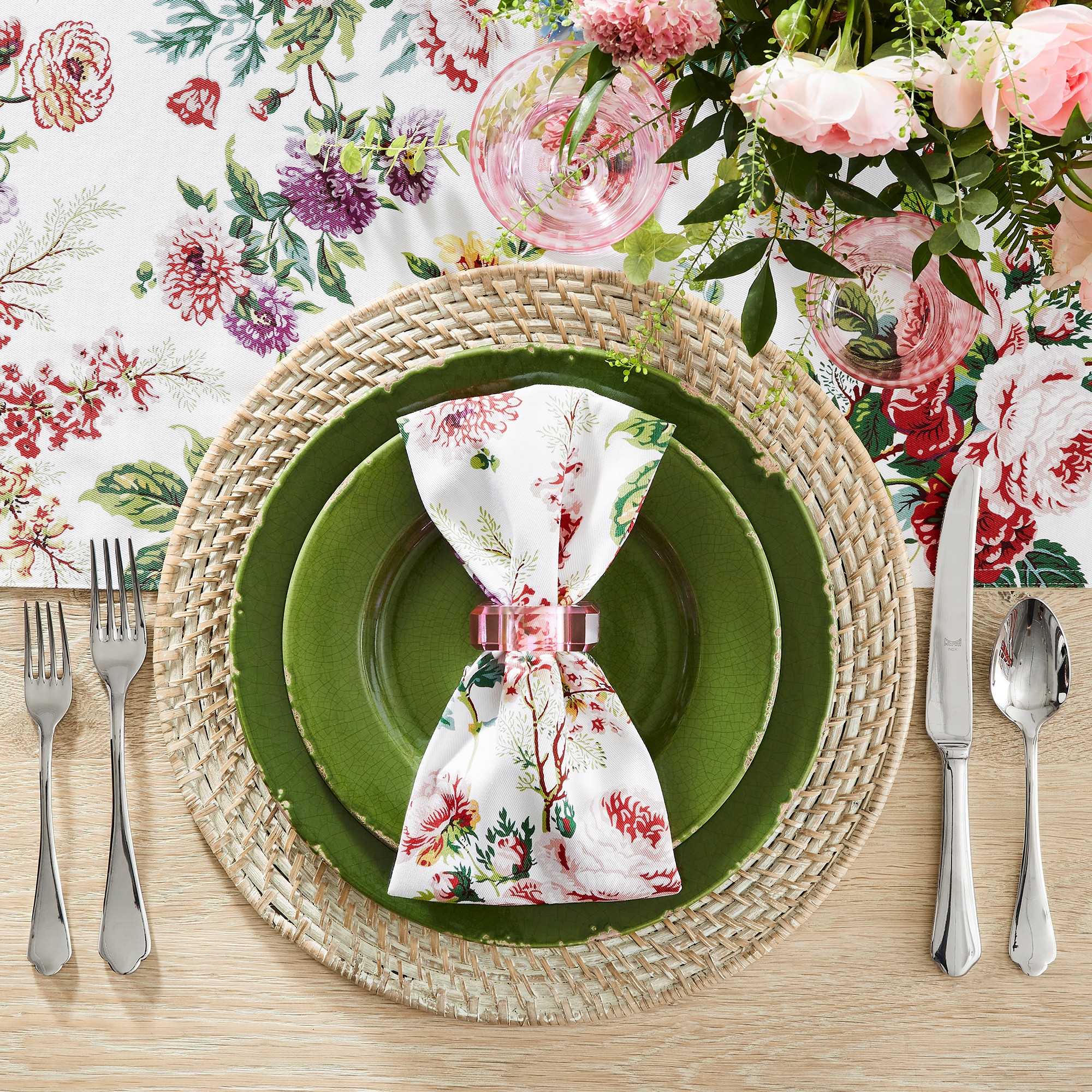 Spring Floral Napkins, Set of 4