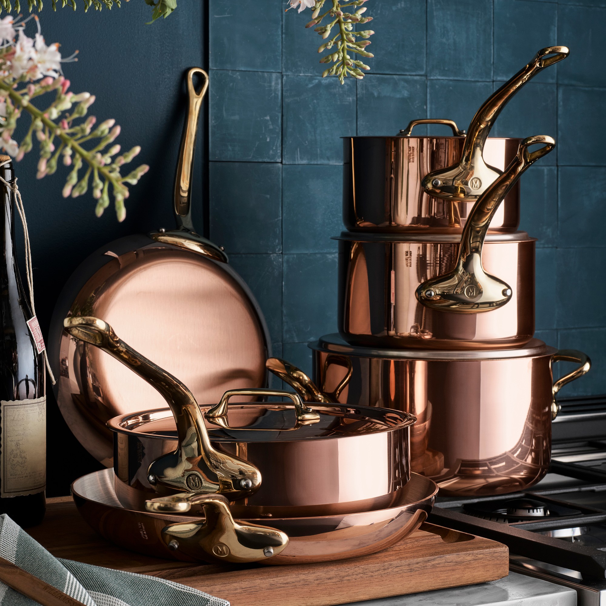 Mauviel M'250B Copper 10-Piece Cookware Set