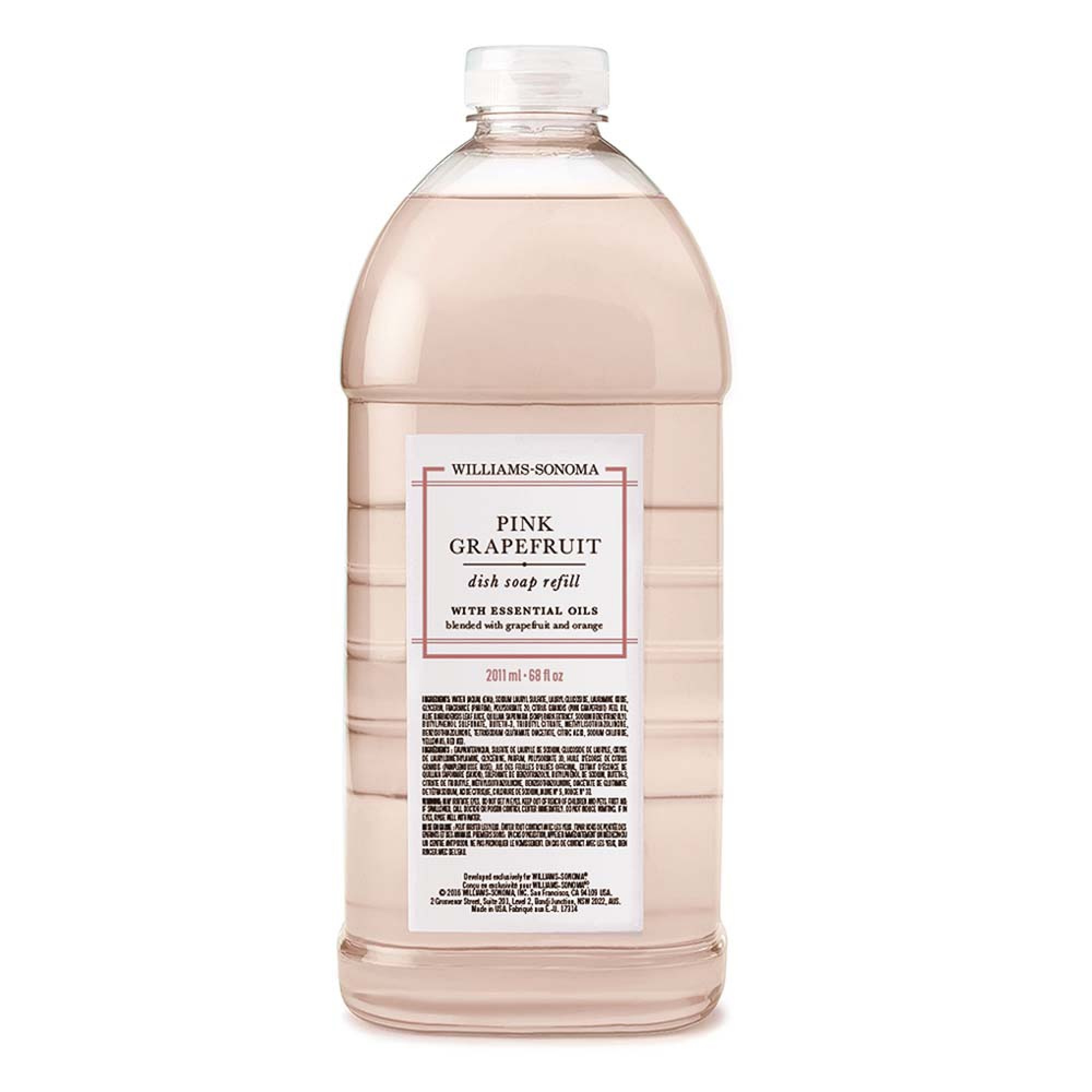 Williams Sonoma Pink Grapefruit Dish Soap Refill