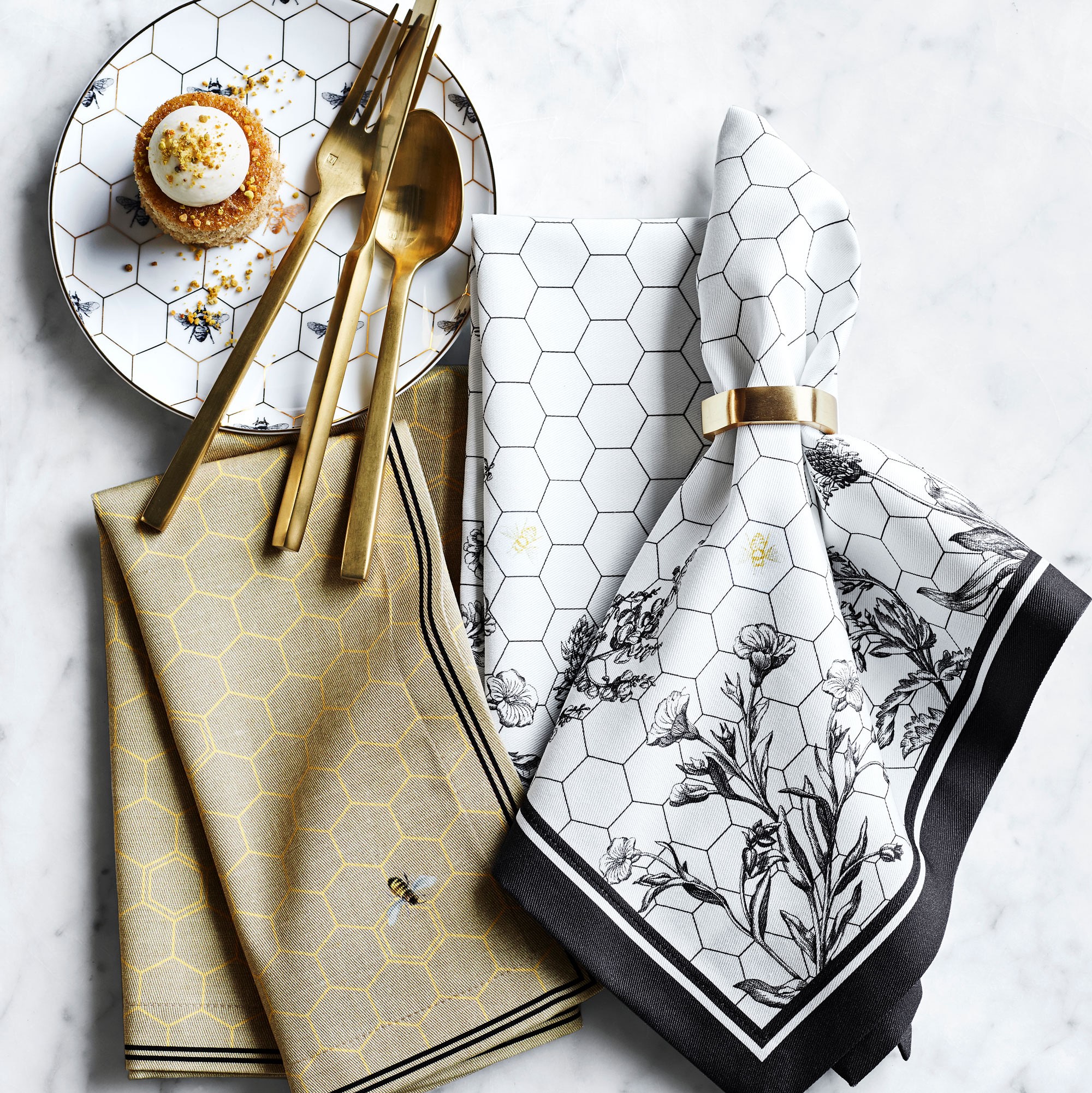 Bee Napkins, Set of 4