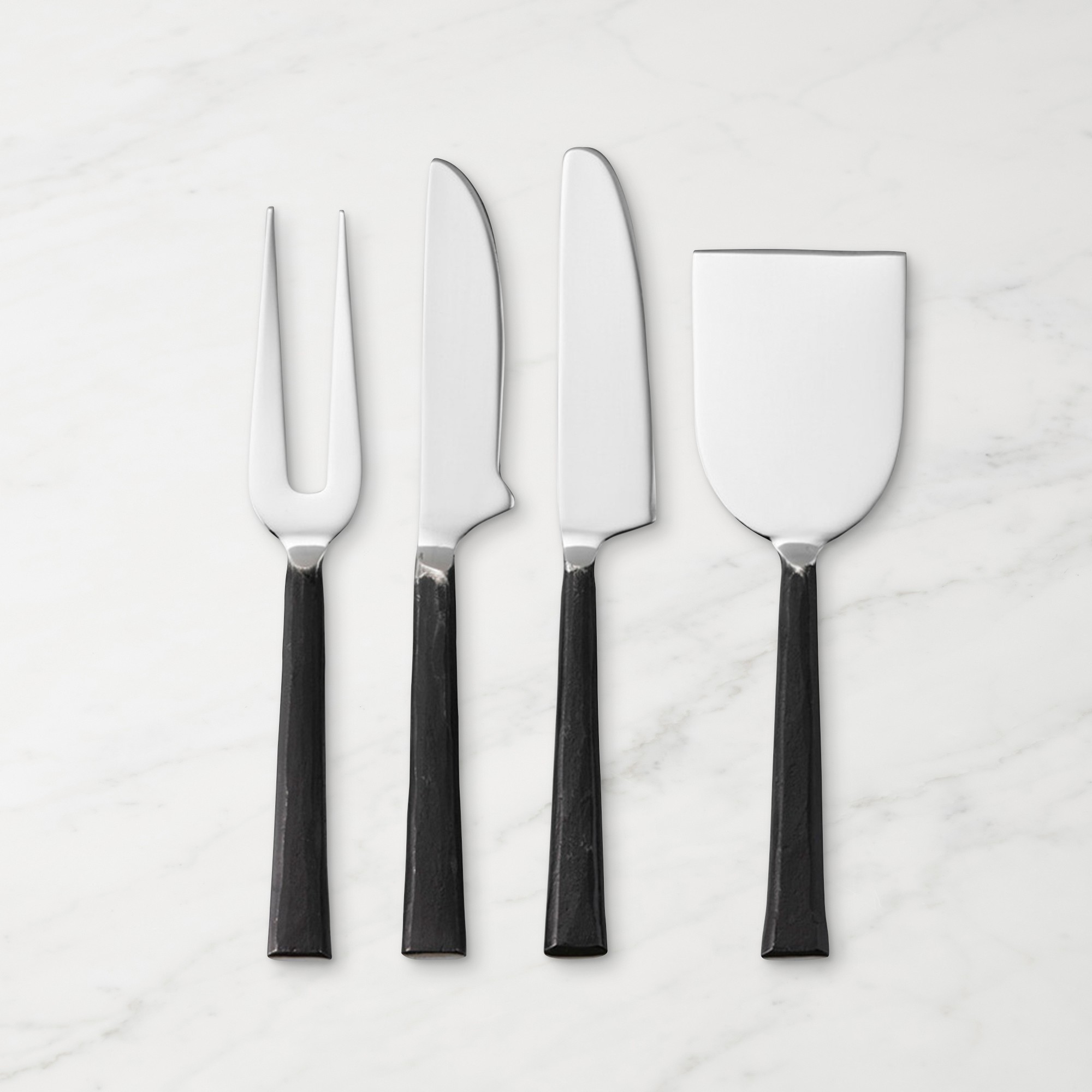 Burnished Cheese Knives, Set of 4