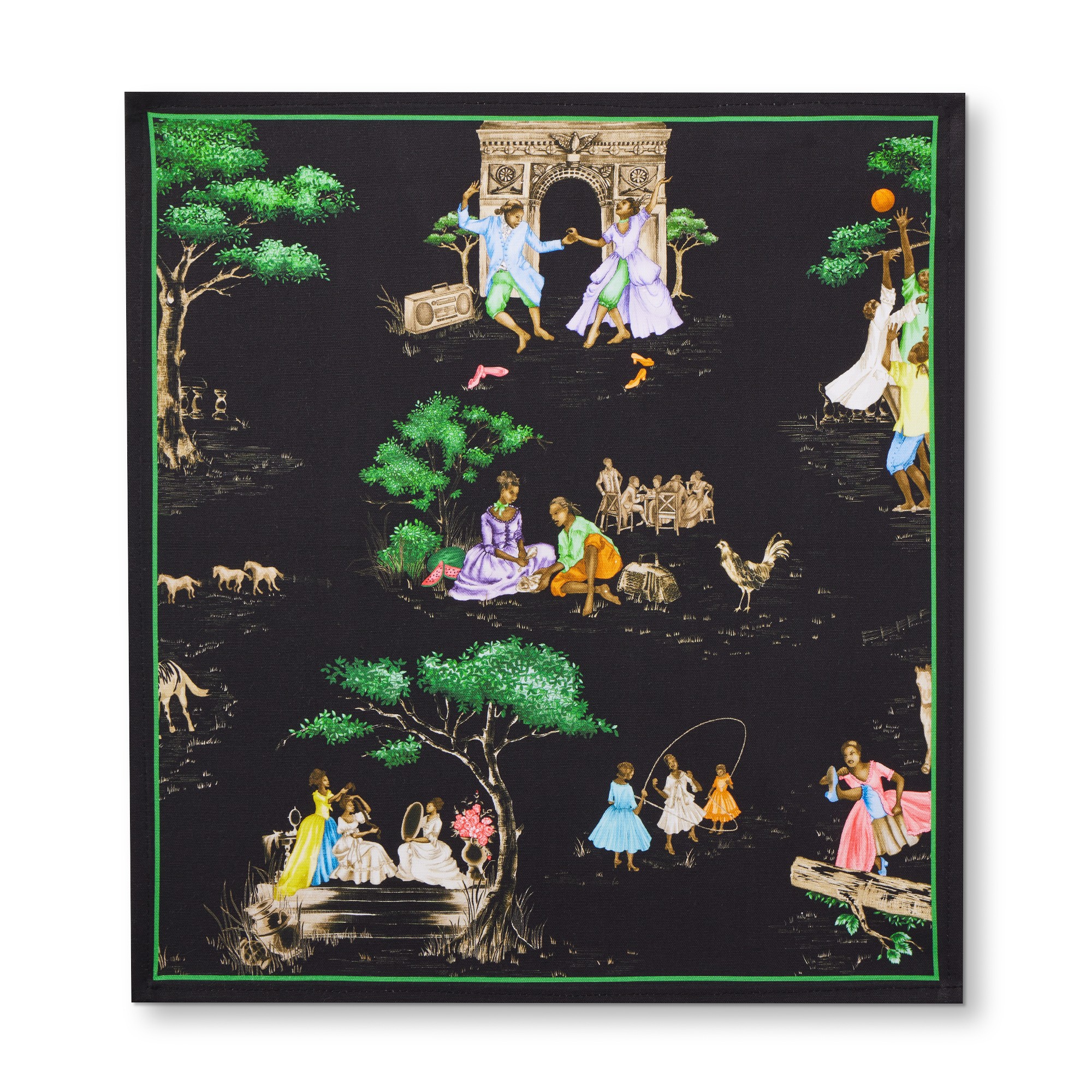 Sheila Bridges x Williams Sonoma  Harlem Toile Bar Towels, Set of 2