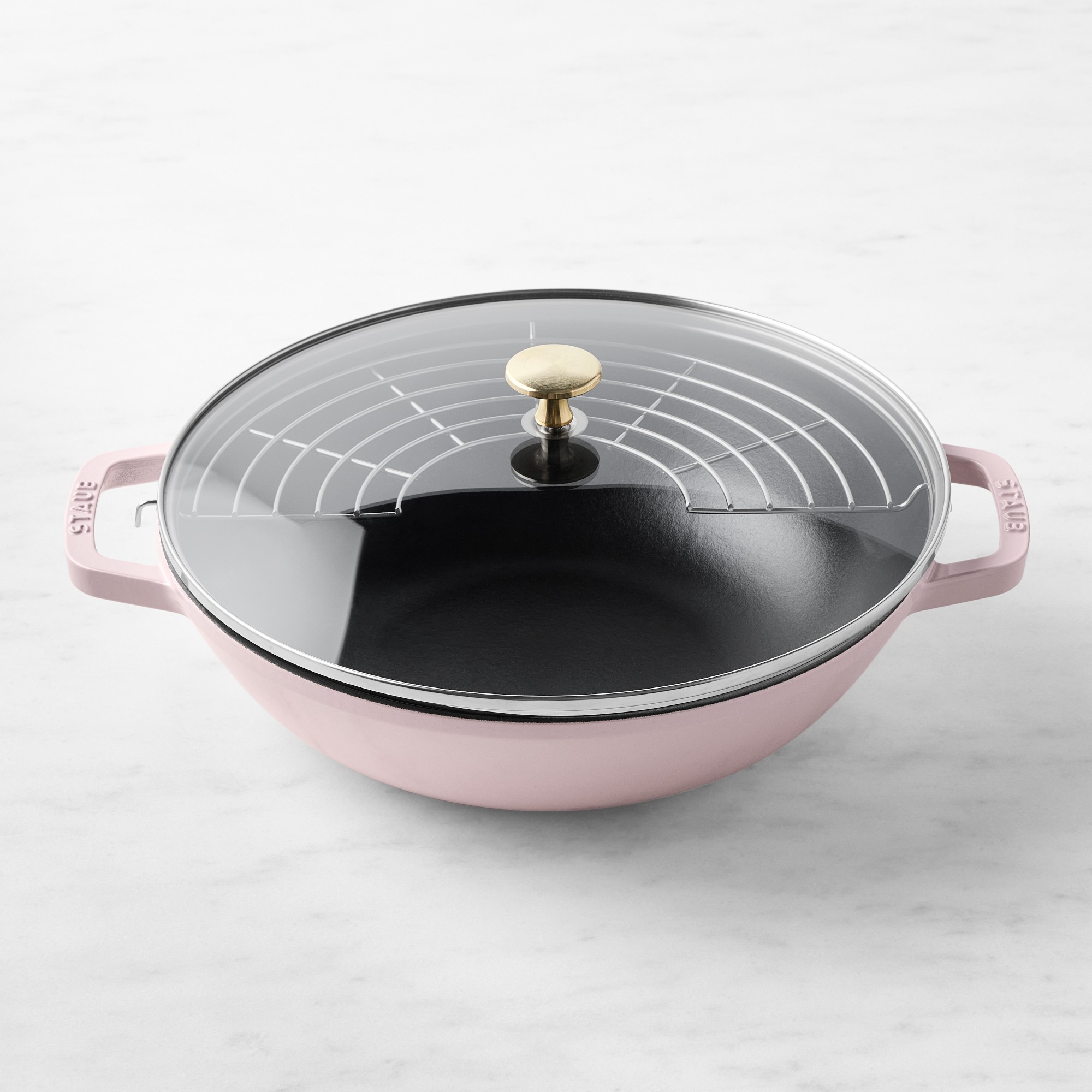 Staub Enameled Cast Iron Perfect Pan Wok, 12