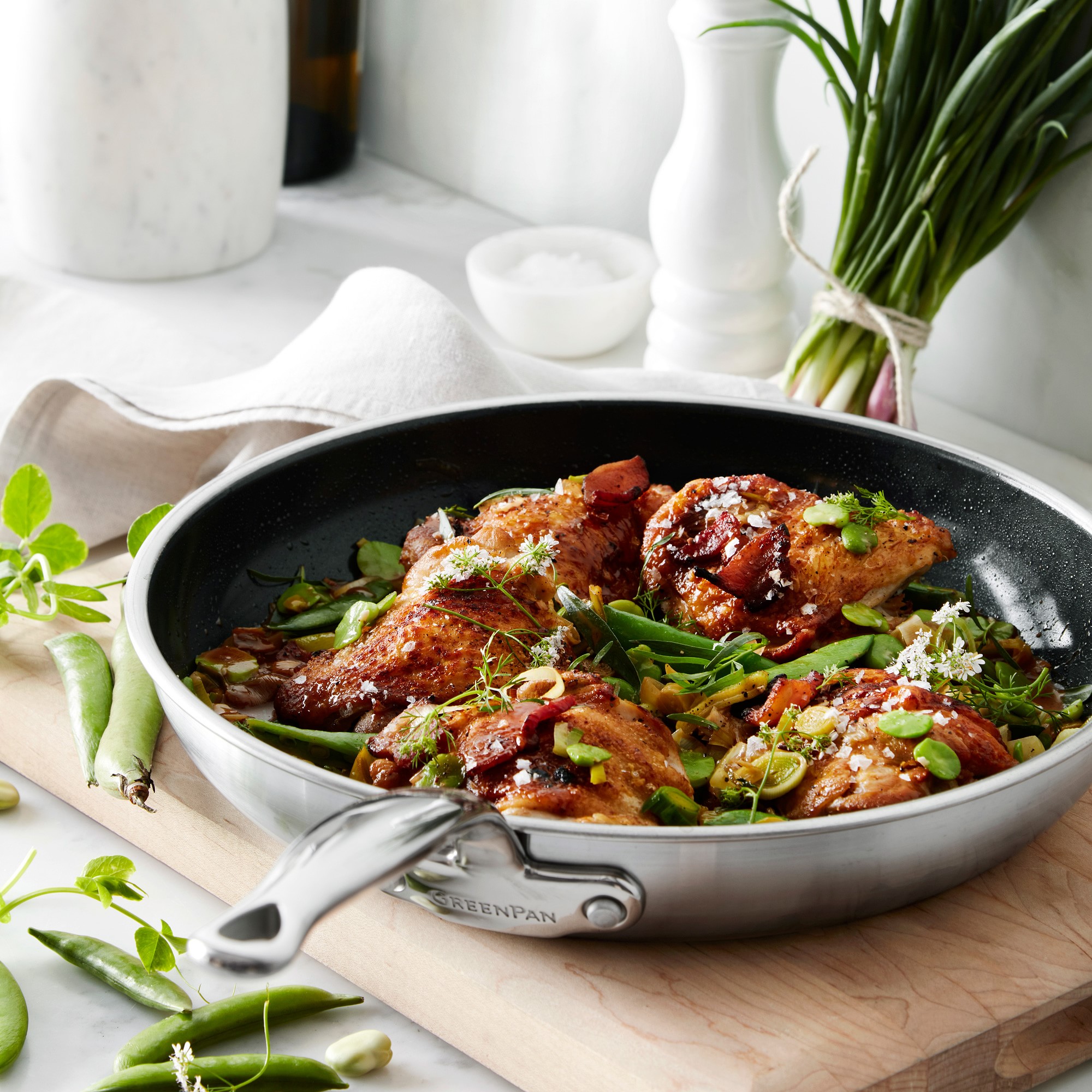 GreenPan™ Premiere Stainless-Steel Ceramic Nonstick 12