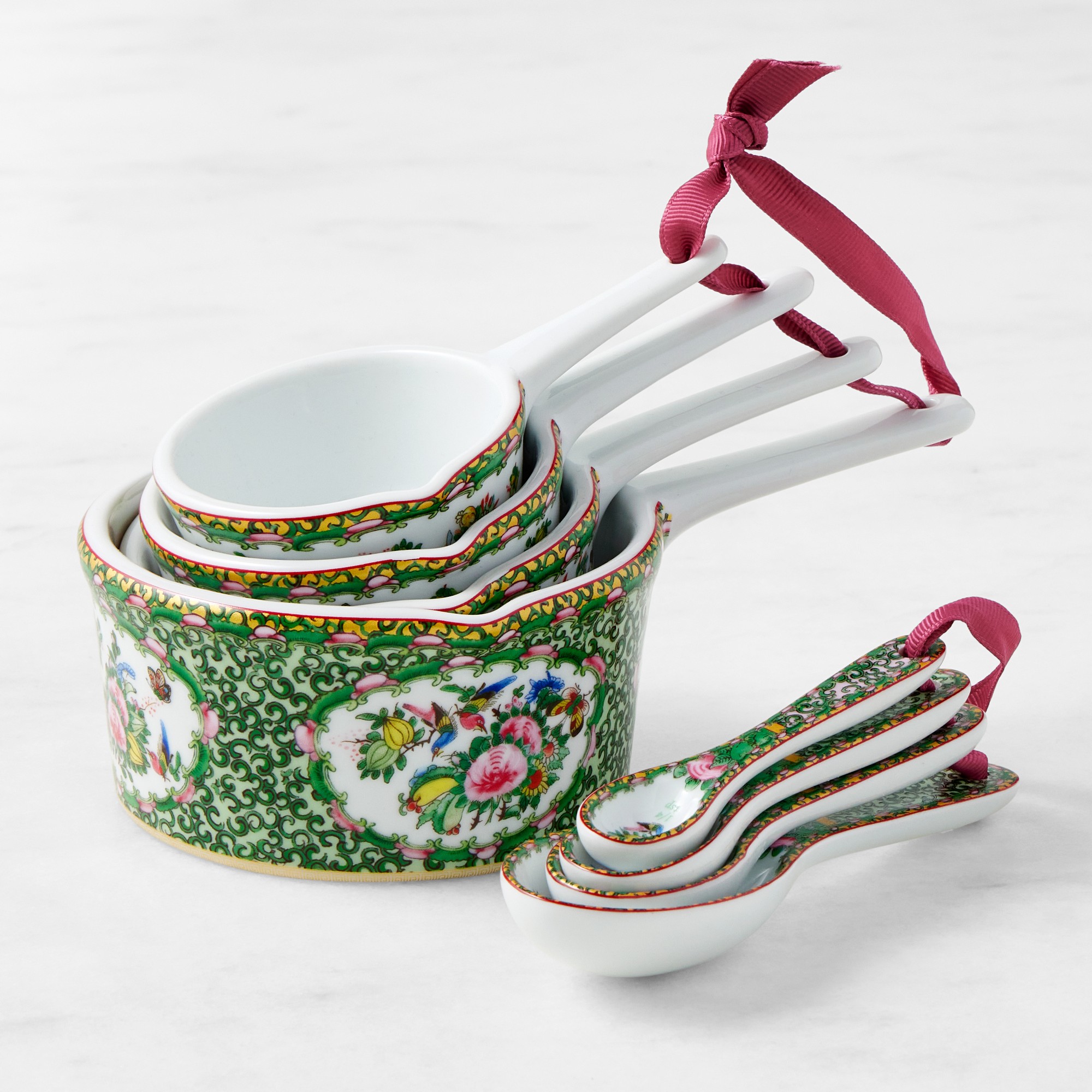 Williams Sonoma Famille Rose Measuring Cup Set