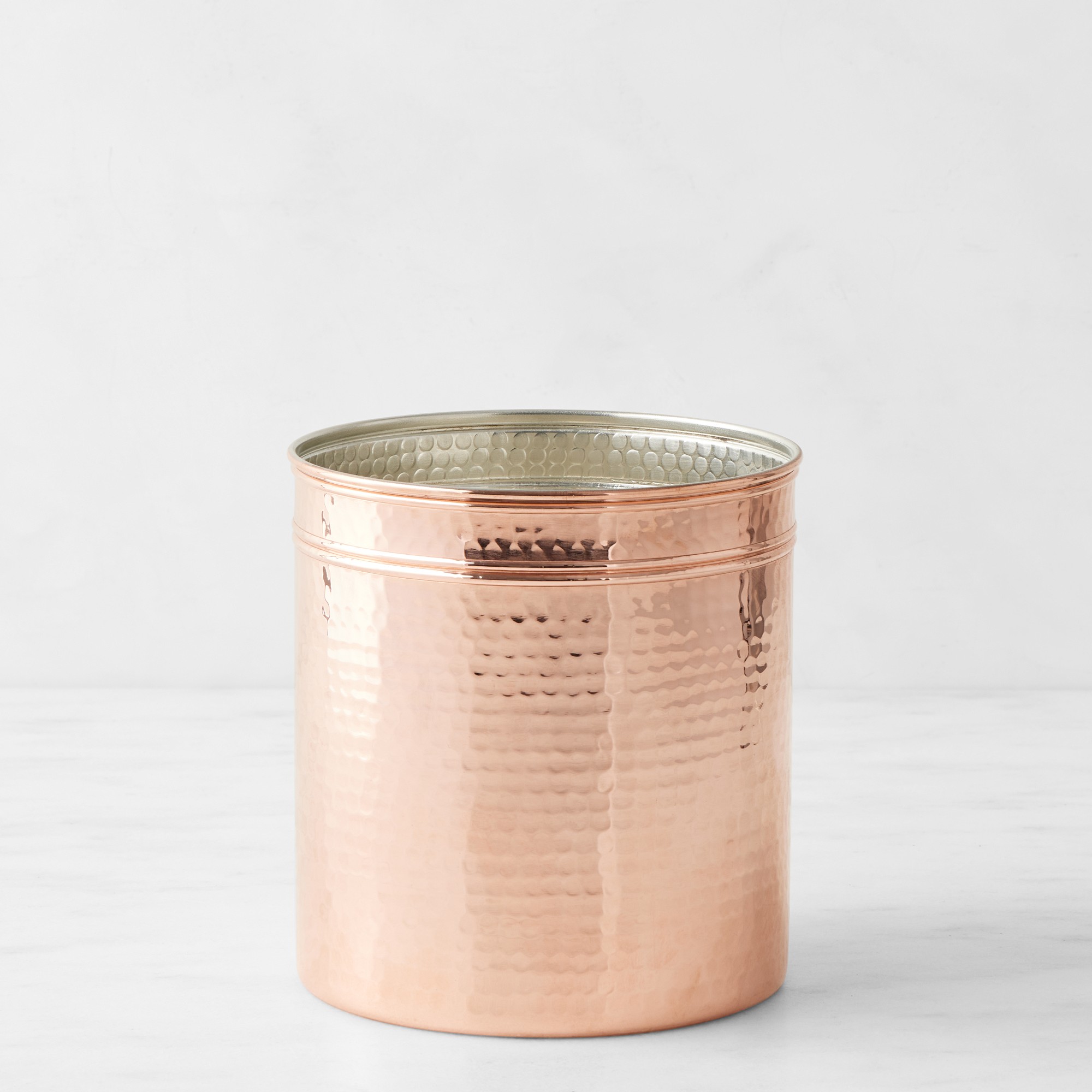 Williams Sonoma Hammered Copper Utensil Holder