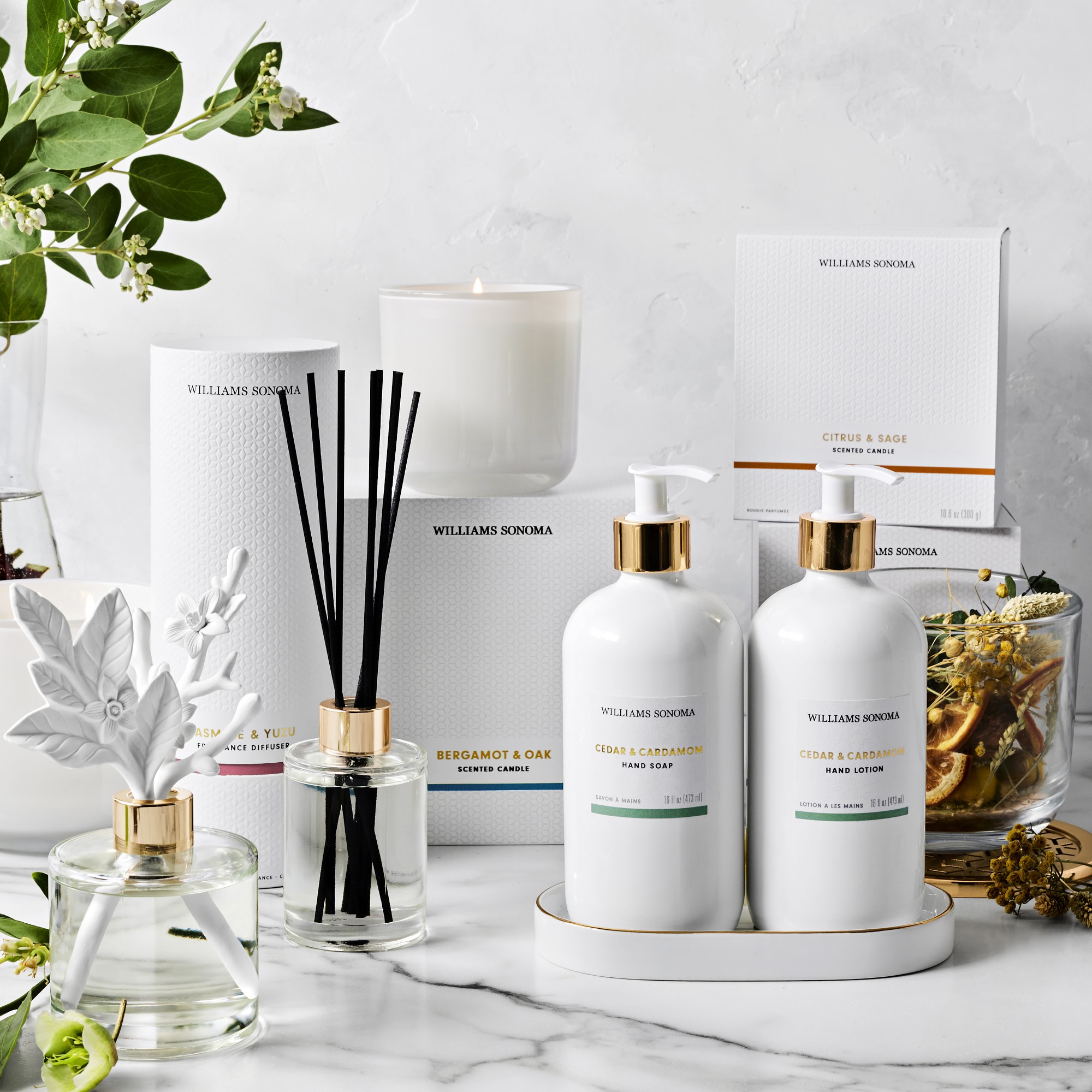 Home Fragrance Bergamot and Oak Porcelain Diffuser