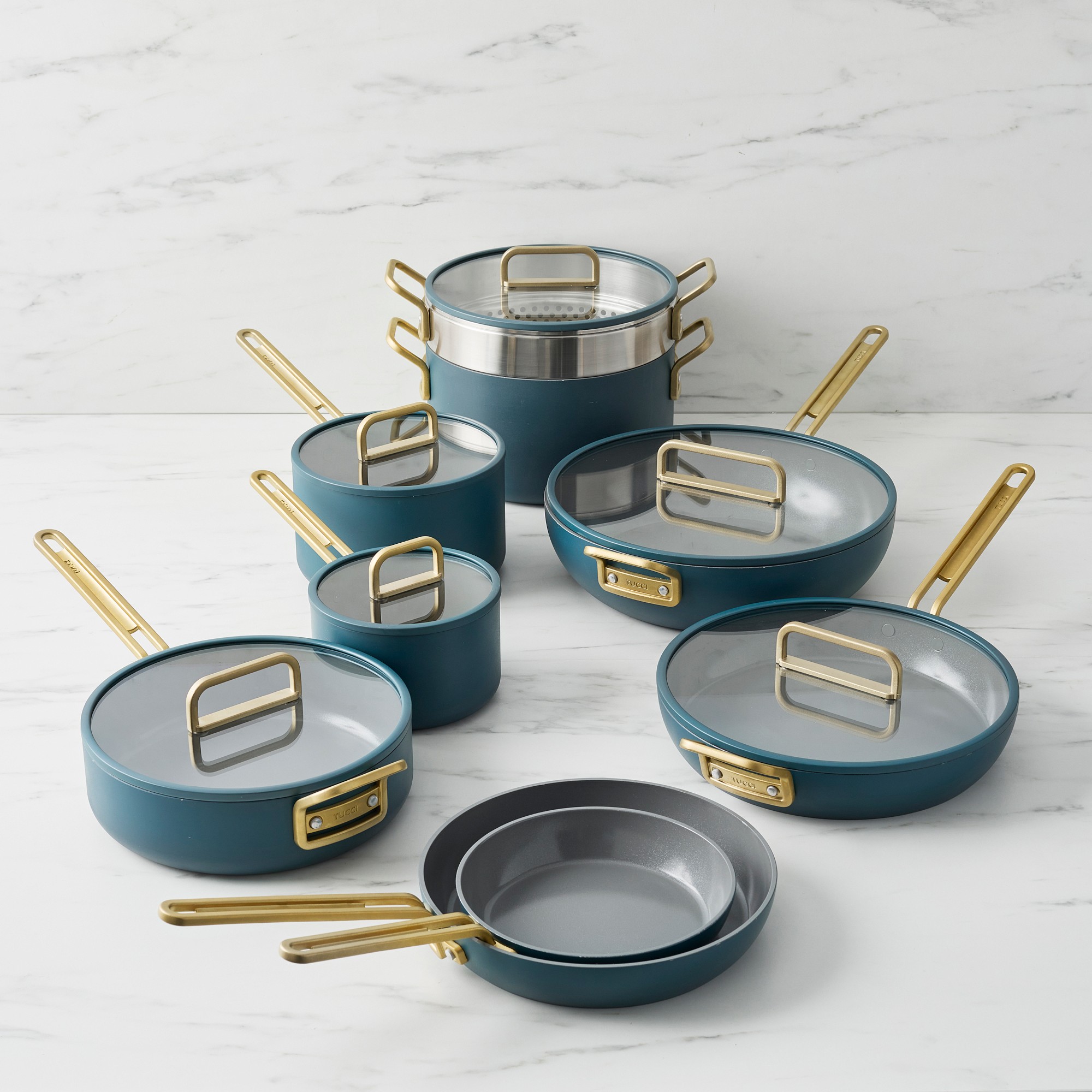 GreenPan™ Stanley Tucci™ Ceramic Nonstick 15-Piece Cookware Set