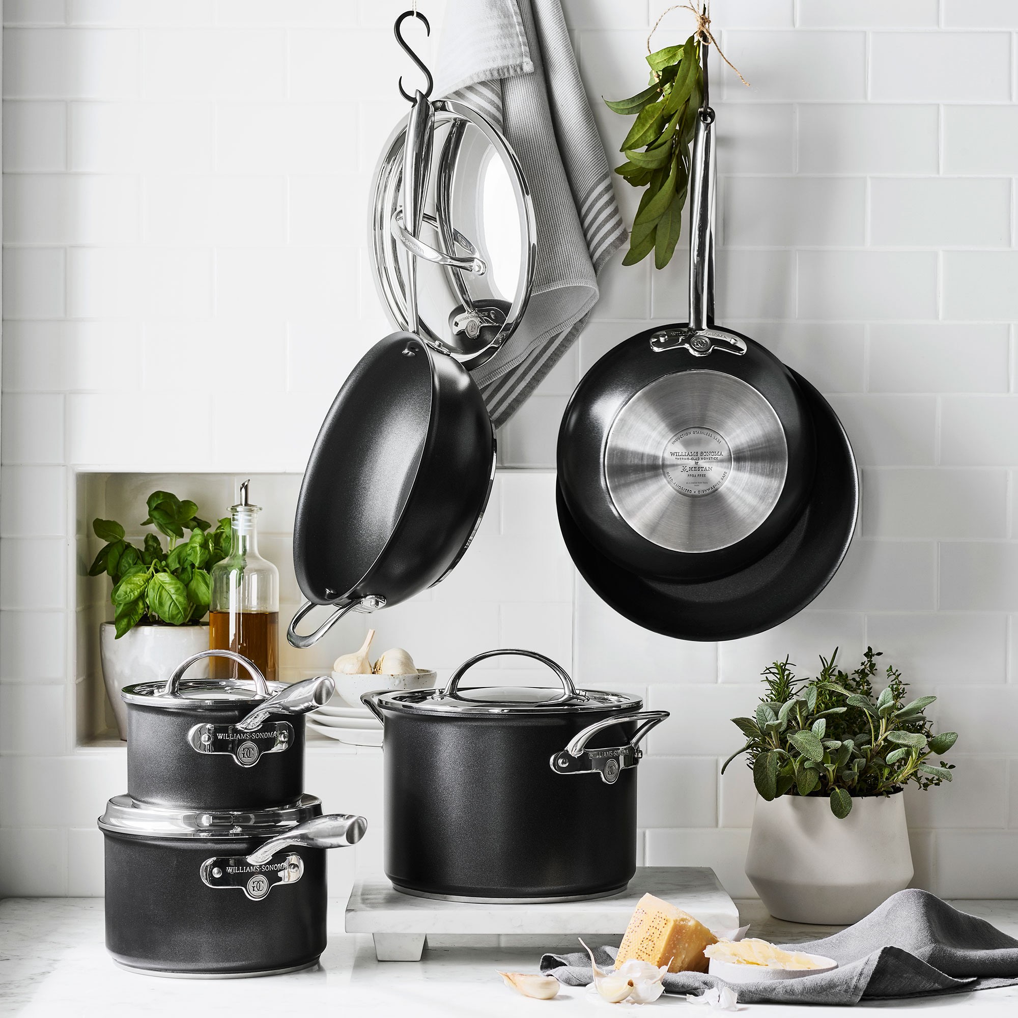 Williams Sonoma Signature Thermo-Clad™ Nonstick 10-Piece Cookware Set