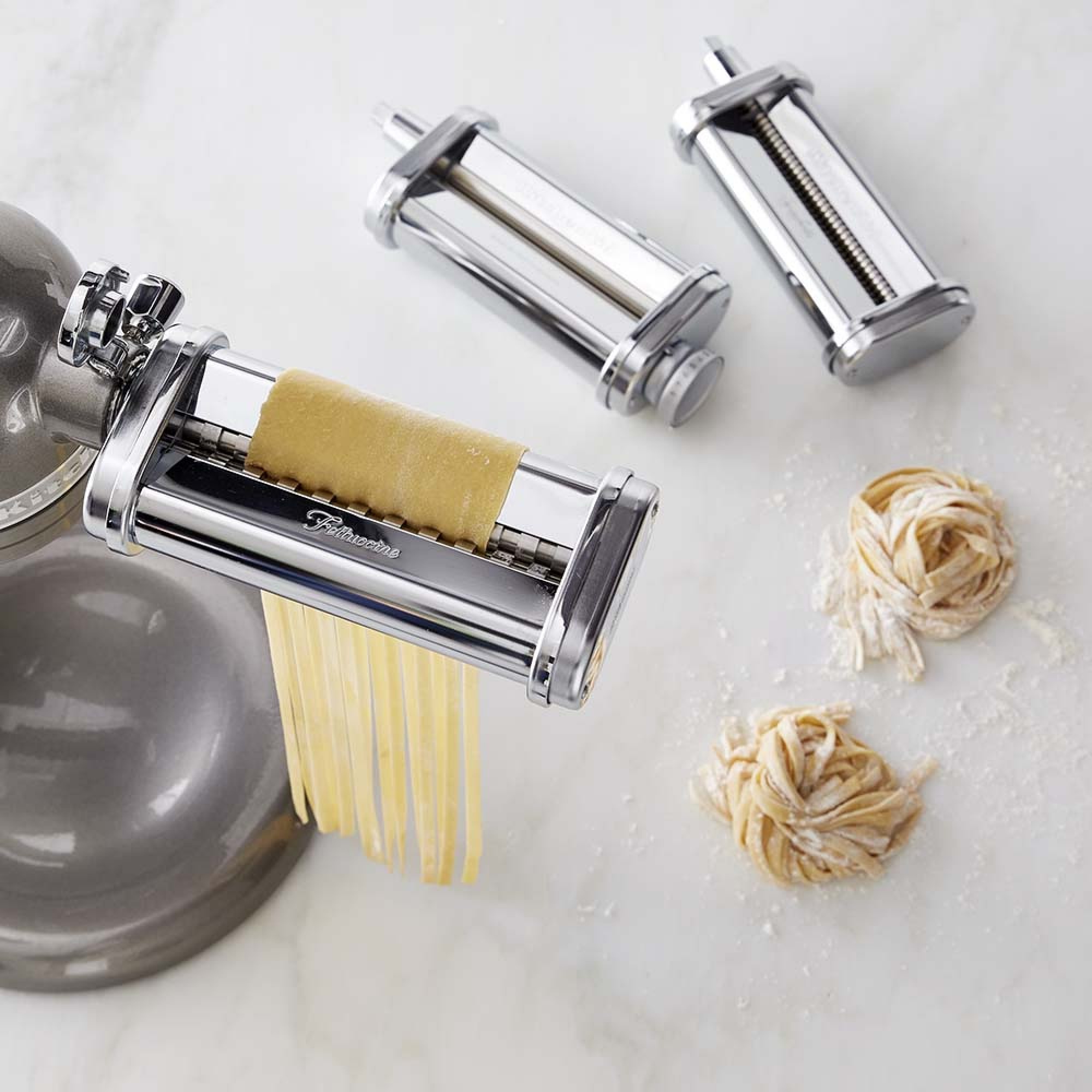 3-Piece Pasta Roller & Cutter Attachment Set