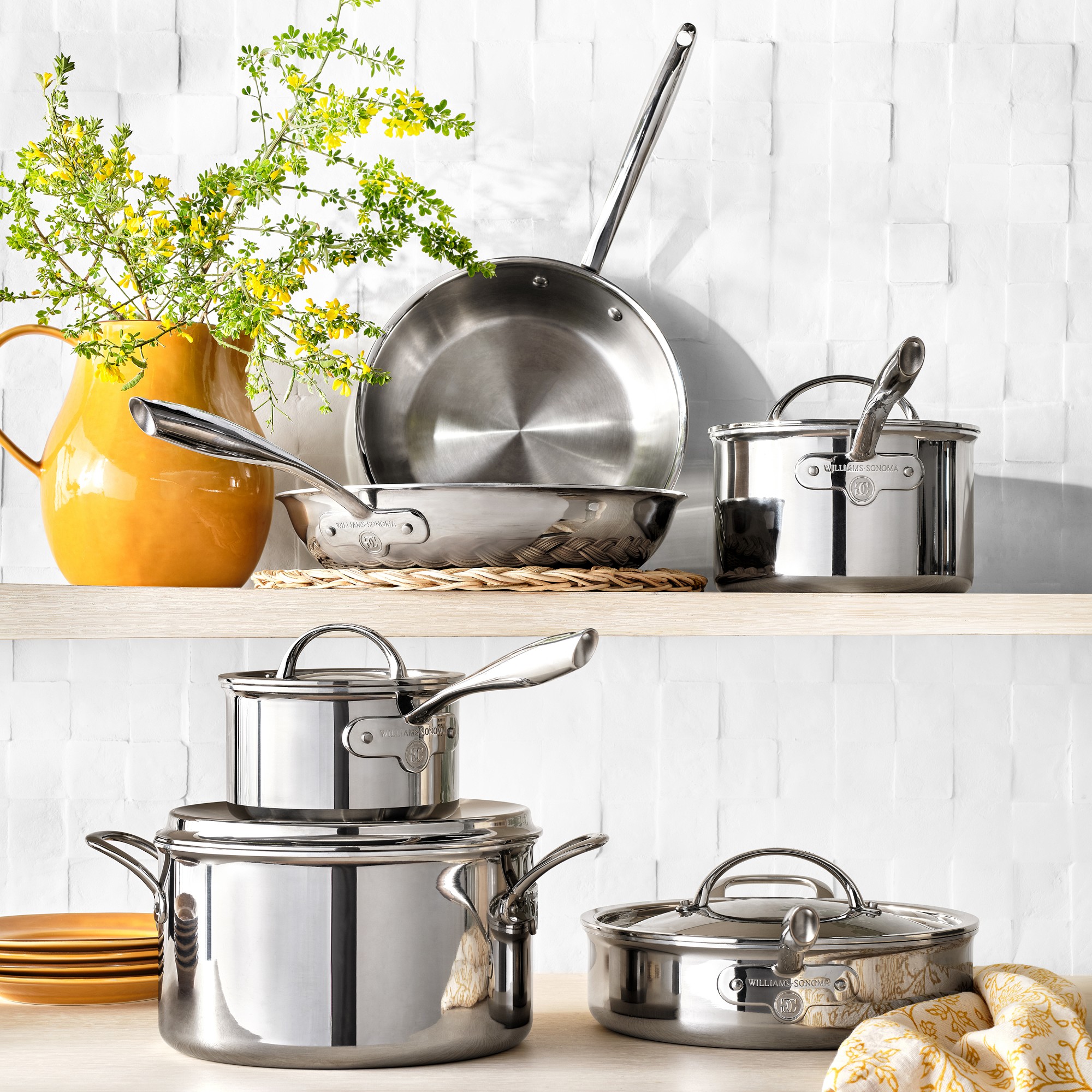 Williams Sonoma Signature Thermo-Clad™ Stainless-Steel 10-Piece Cookware Set