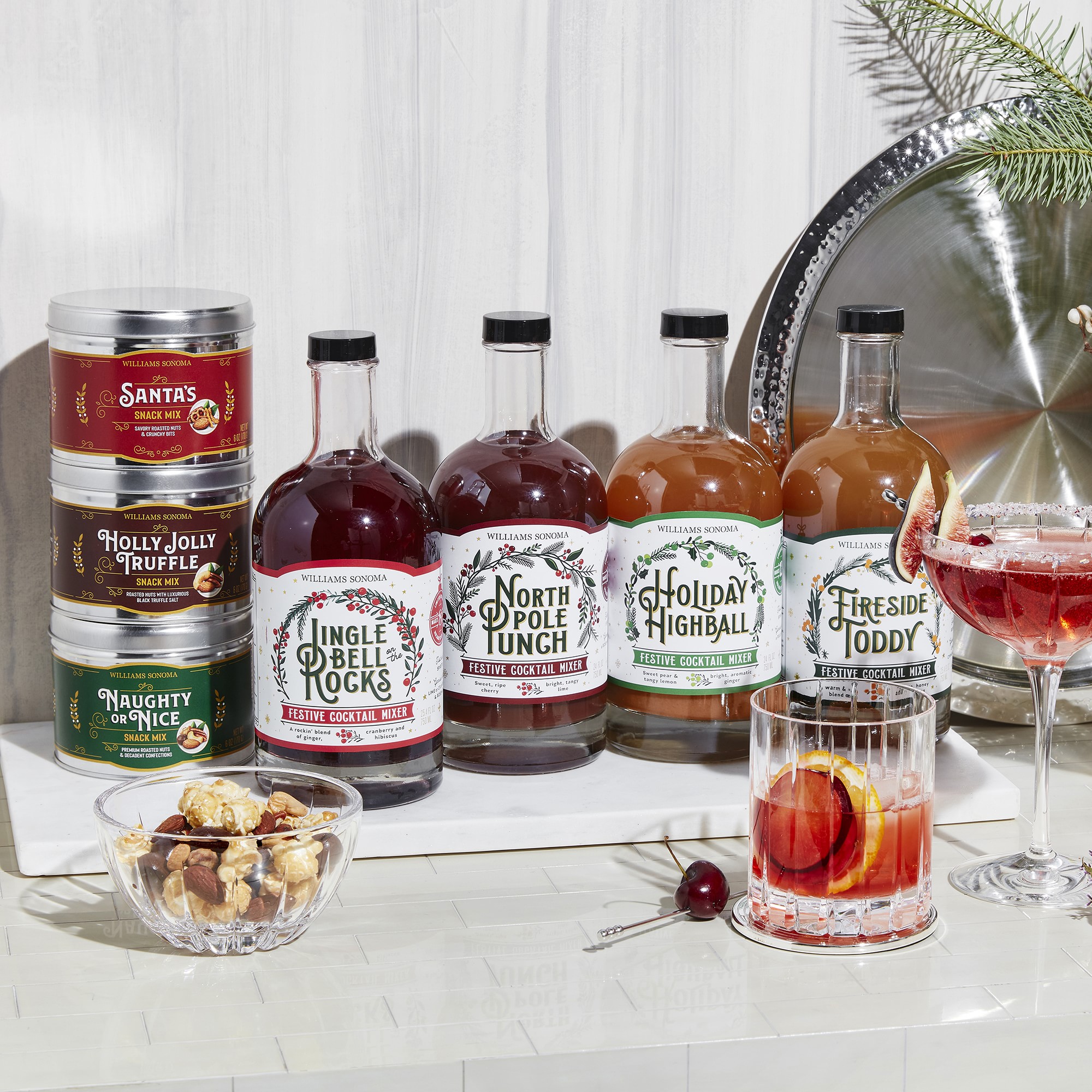 Williams Sonoma Festive Cocktail Mix, Holiday Highball