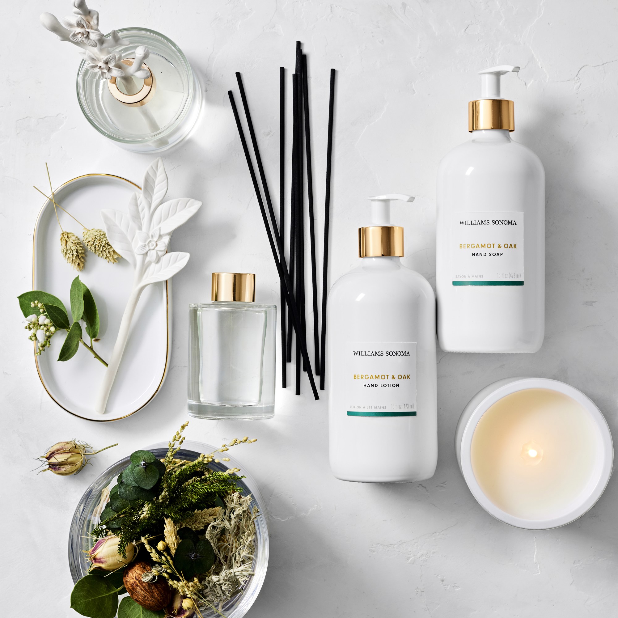 Home Fragrance Bergamot and Oak Porcelain Diffuser