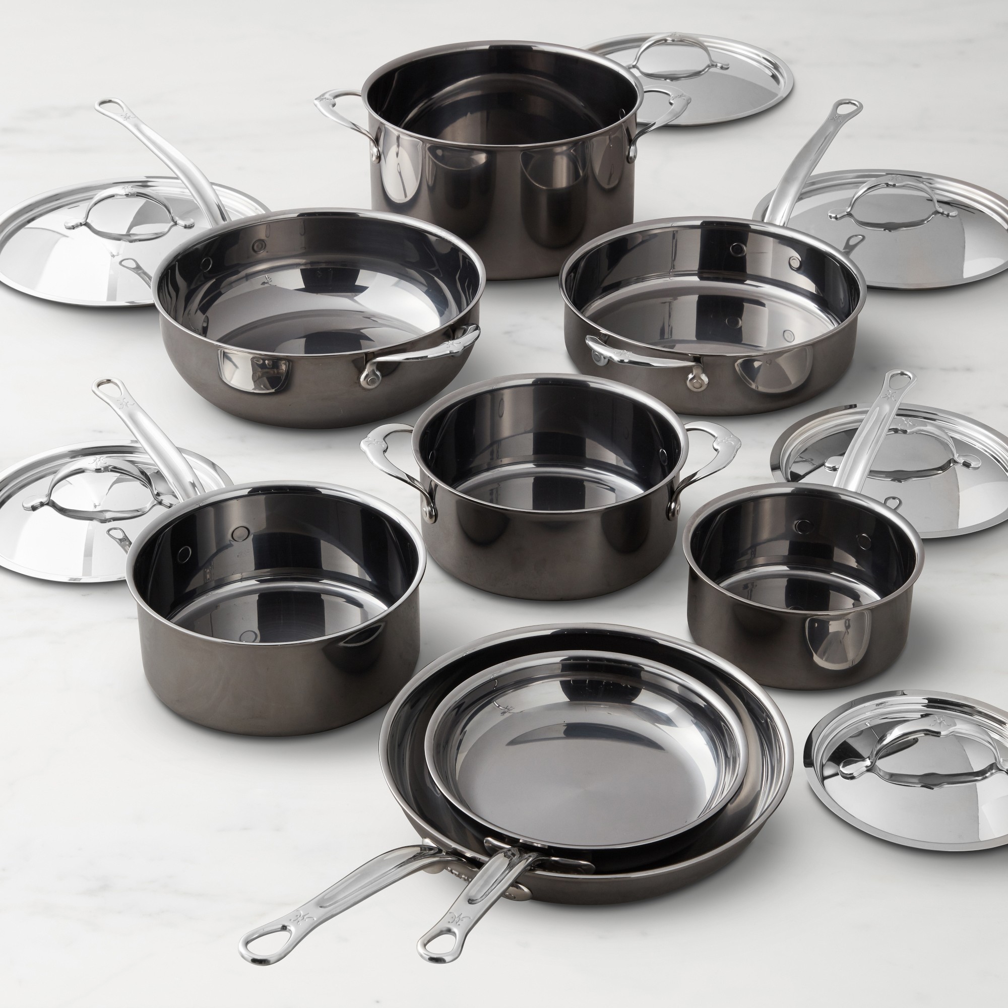 Hestan NanoBond® Titanium Stainless-Steel 14-Piece Cookware Set
